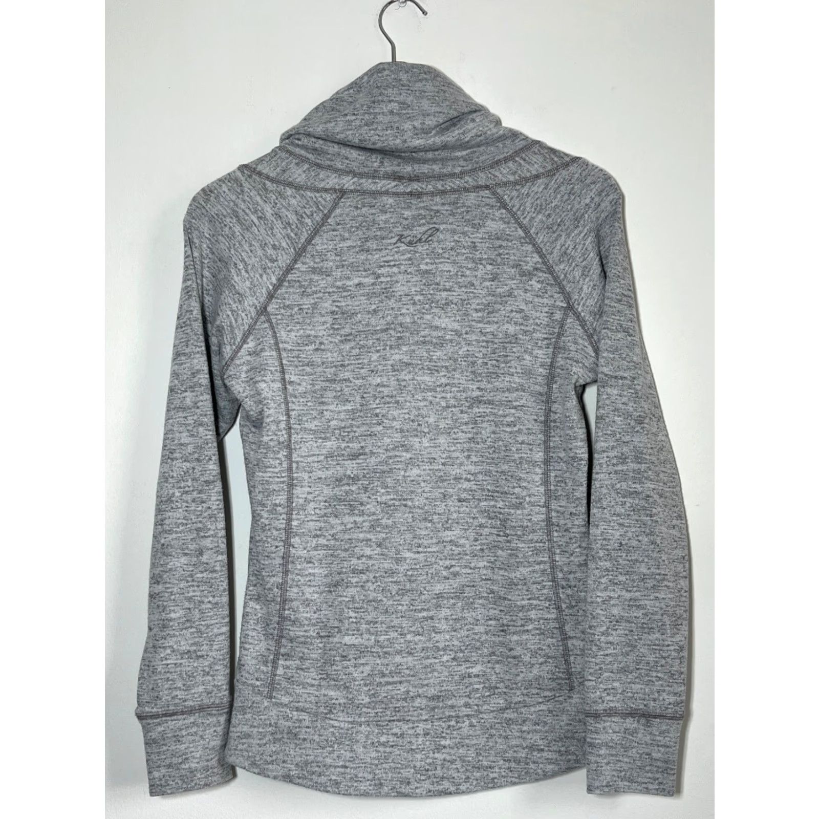 KangaROOS Kuhl Women's Lea Pullover Cowl Neck Kangaroo Pocket Gray Sz S Shirt Womens Pullover Pockets 90s Theme Outdoor Size S / US 4 / IT 40 - 2 Thumbnail