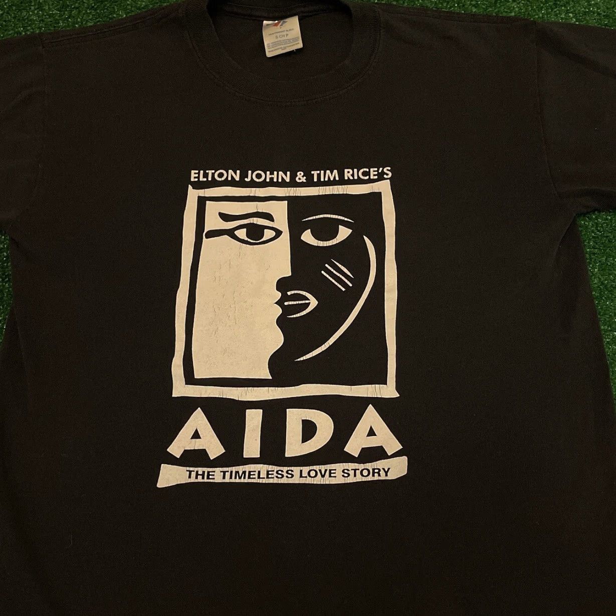 Vintage VINTAGE Elton John Aida Tim Rices Timeless Love 90s Tee Shirt Mens Small Black T-Shirt Lions King Disney Shirt Mens VINTAGE Size US S / EU 44-46 / 1 - 3 Thumbnail