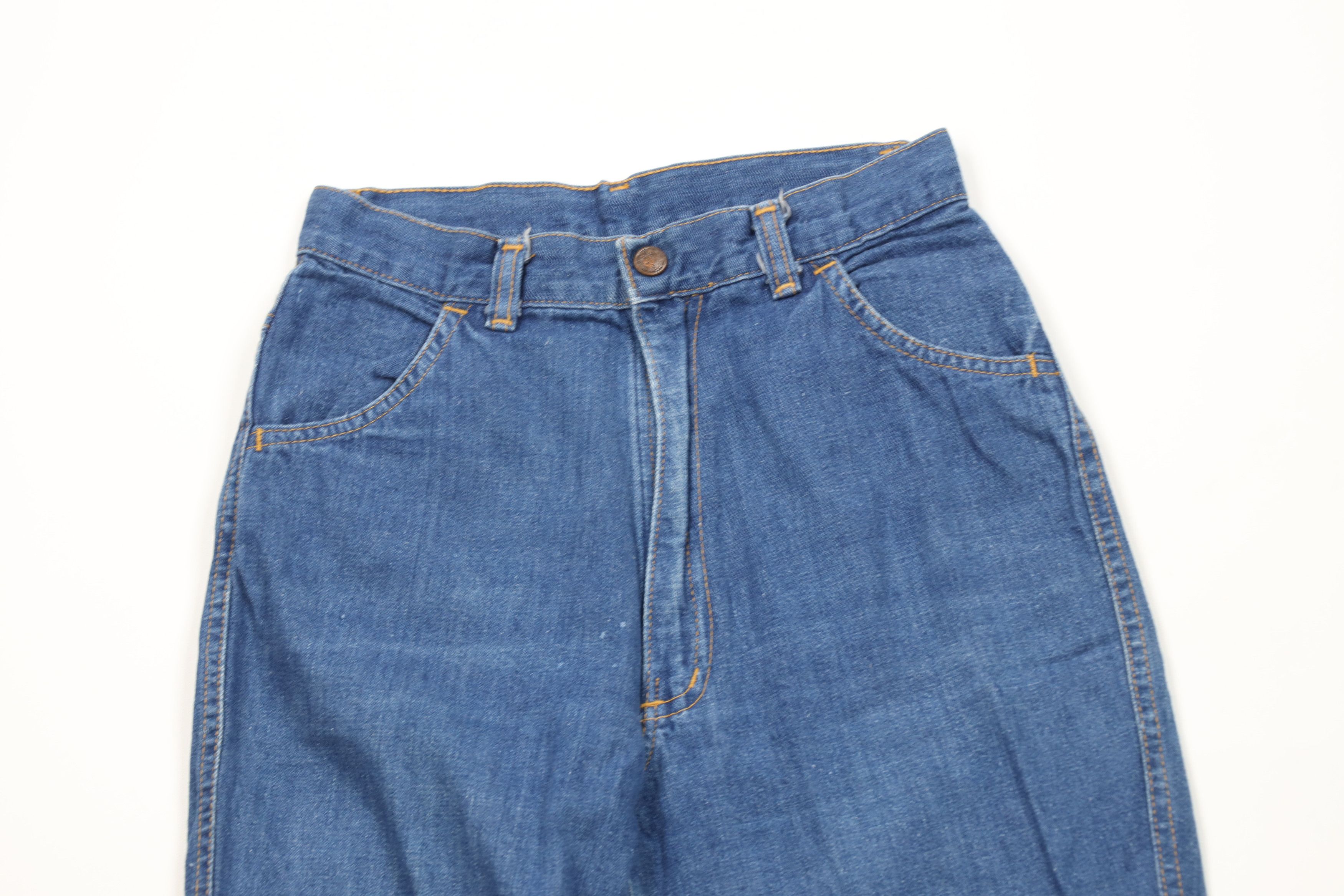 Vintage Vintage 70s Streetwear Straight Leg Denim Jeans USA Size 32" / US 10 / IT 46 - 2 Thumbnail