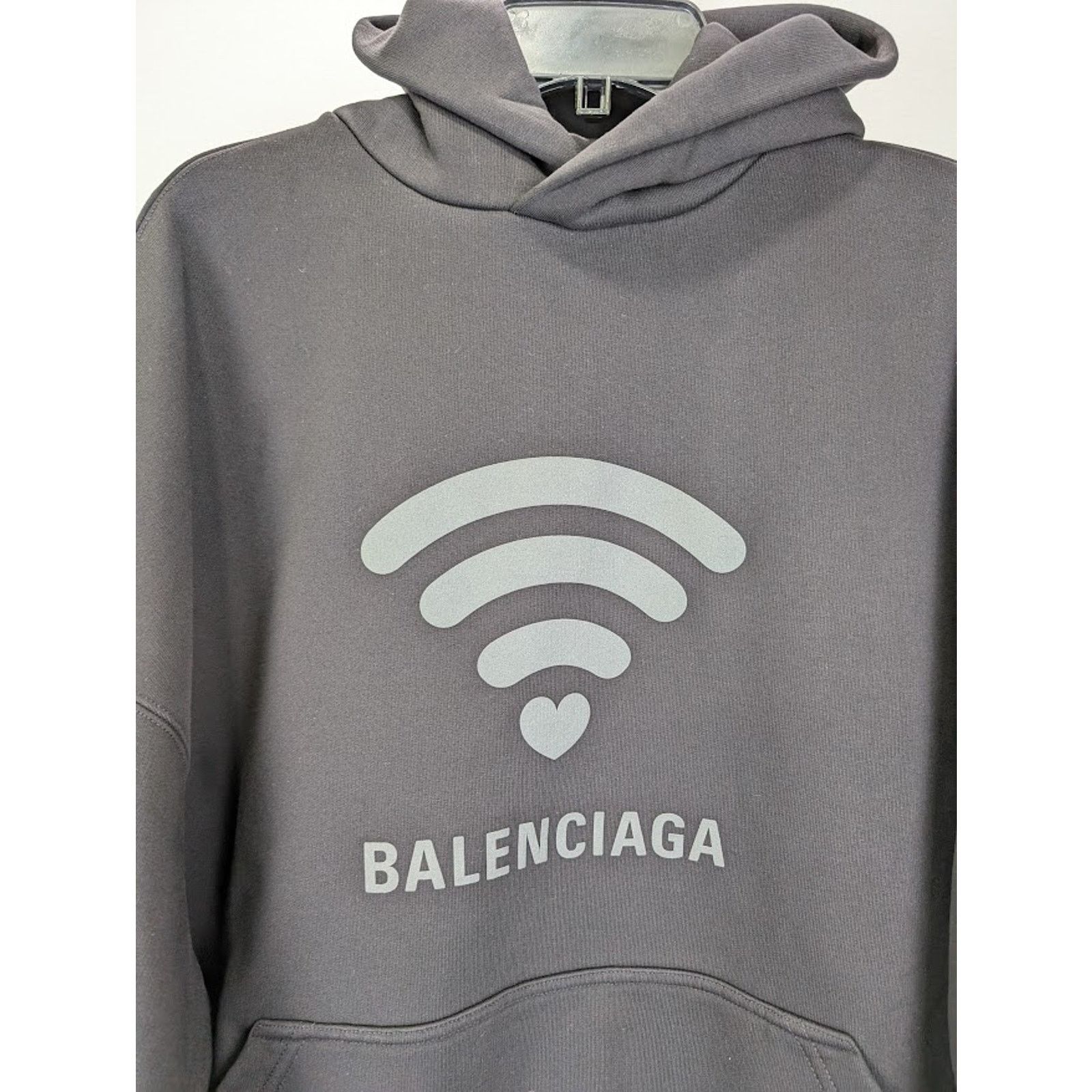 Balenciaga o1rshd1 Q:2 / Large Fit Hoodie in Washed Black Size US L / EU 52-54 / 3 - 3 Thumbnail