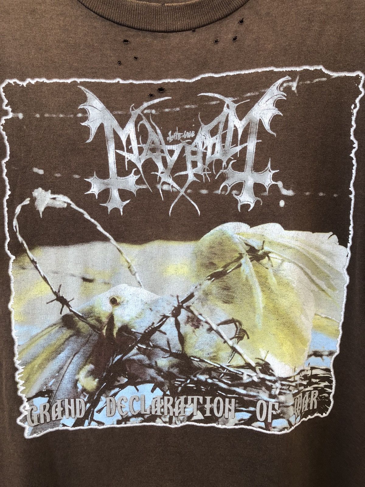 Band Tees Vintage MAYHEM Norwegian Black Metal Band Size US XL / EU 56 / 4 - 3 Thumbnail