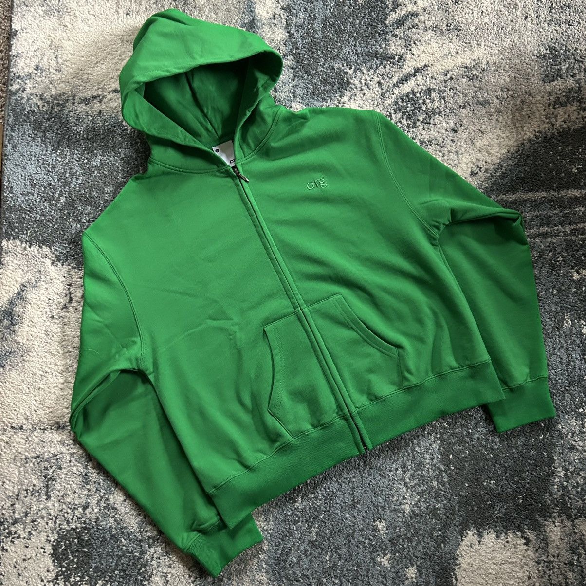Bottega Veneta nul1.org (nu-14) slime green YKK full zip wide boxy cropped Size US L / EU 52-54 / 3 - 16 Thumbnail