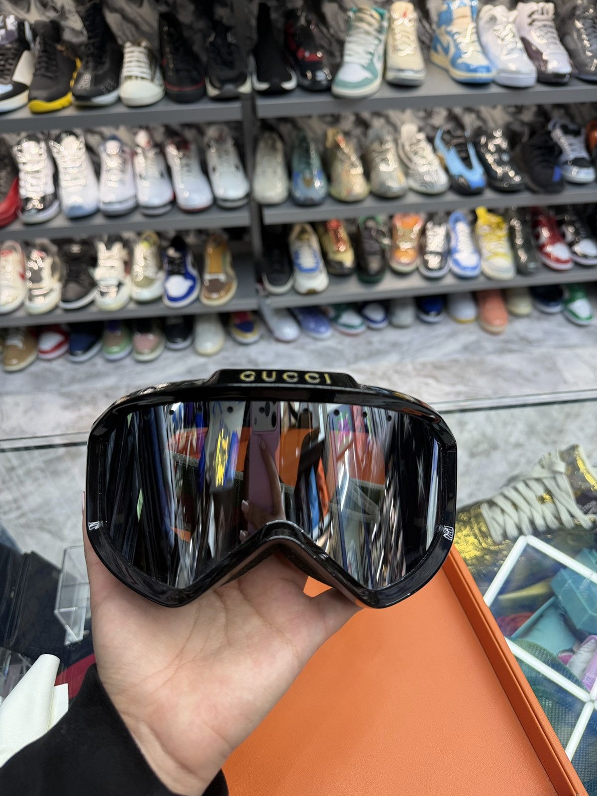 Gucci Gucci Black Interlocking Band Goggles Size ONE SIZE - 4 Thumbnail