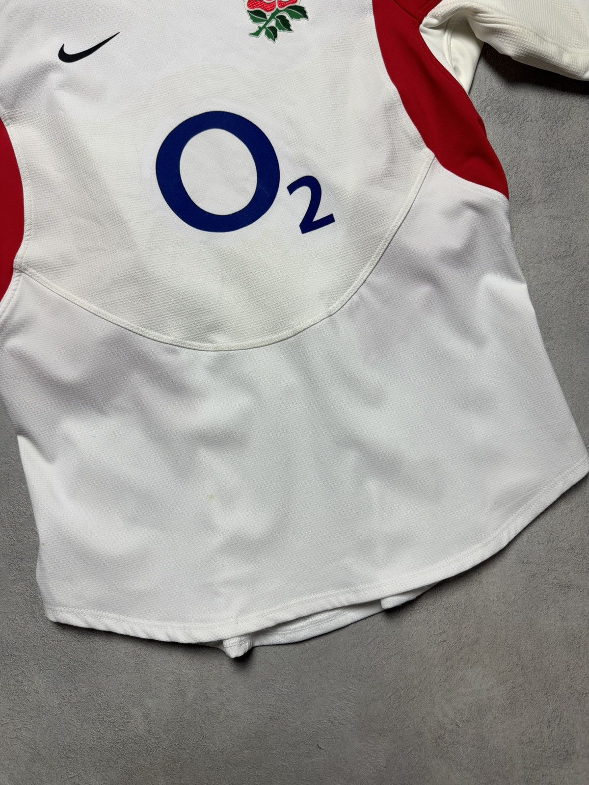 Nike England 2005 2006 Home Rugby Shirt Jersey Nike O2 Vintage Size US XXL / EU 58 / 5 - 4 Thumbnail