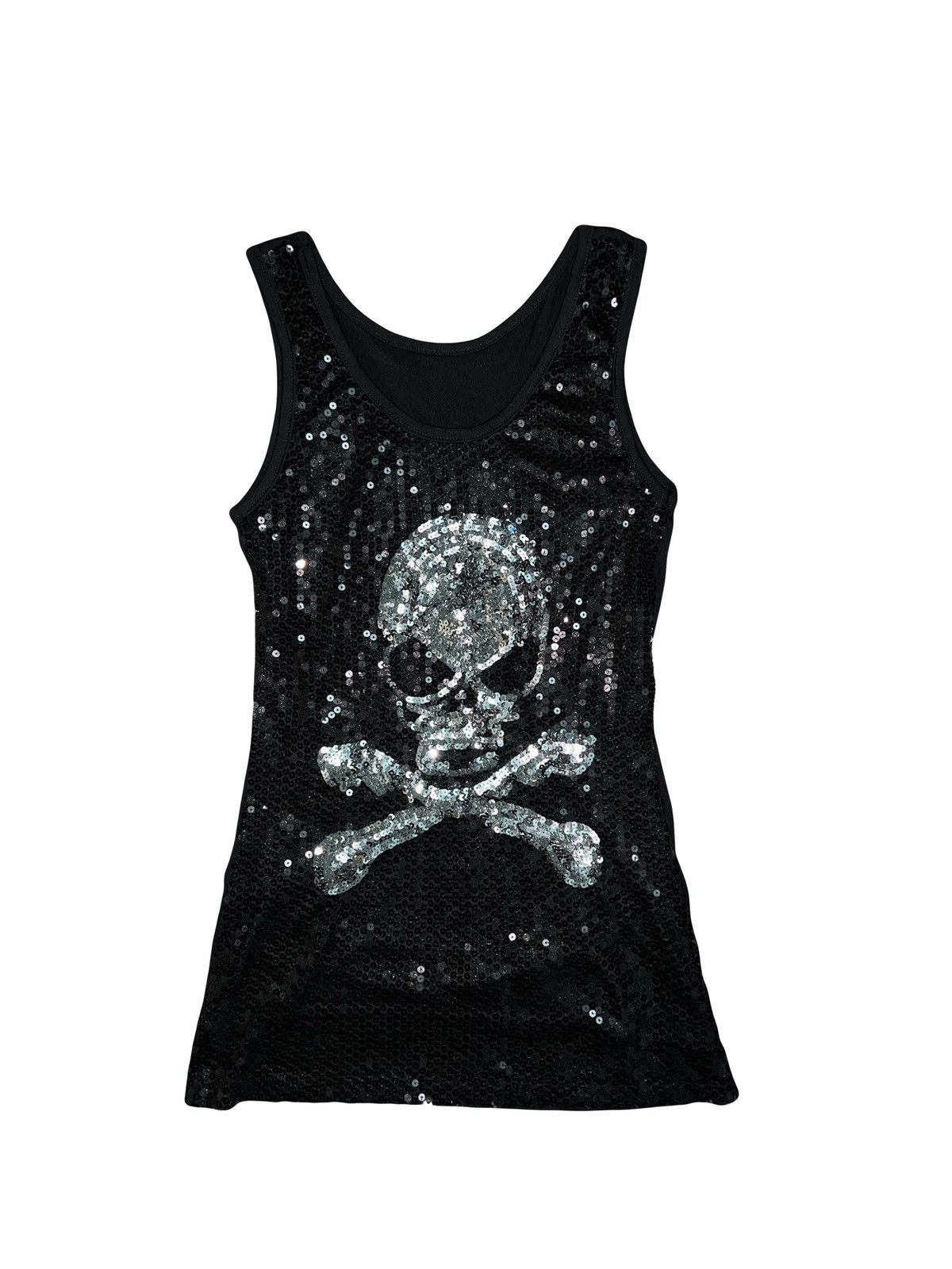 Japanese Brand Skull sequin tank top ☠️🖤 Size M / US 6-8 / IT 42-44 - 1 Thumbnail