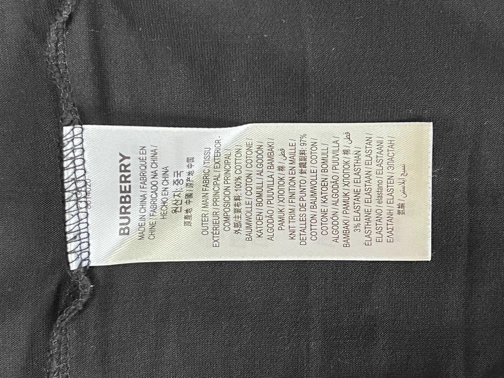 Burberry Burberry Black TB Embroidery Short Sleeve Tee M Size US M / EU 48-50 / 2 - 6 Thumbnail
