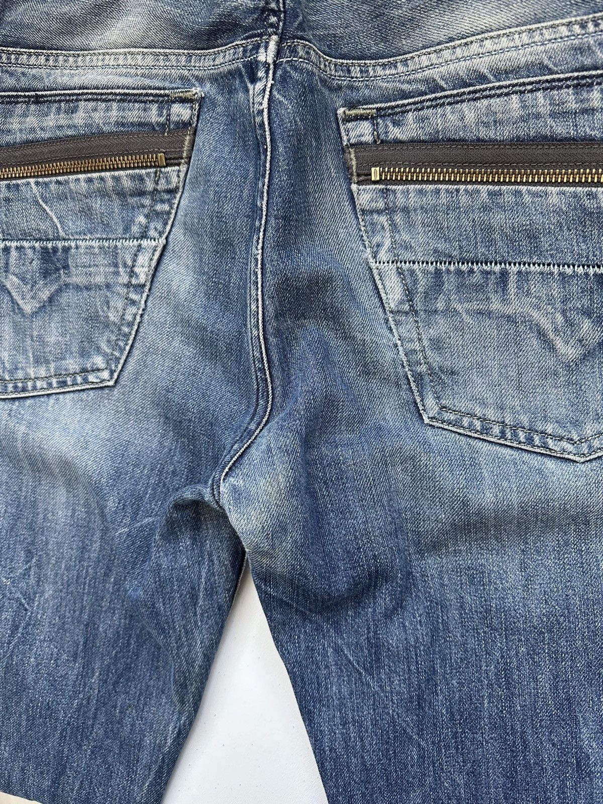 Diesel Vintage Y2k Diesel Larkee Zip Denim Jeans Pants Size US 30 / EU 46 - 7 Thumbnail