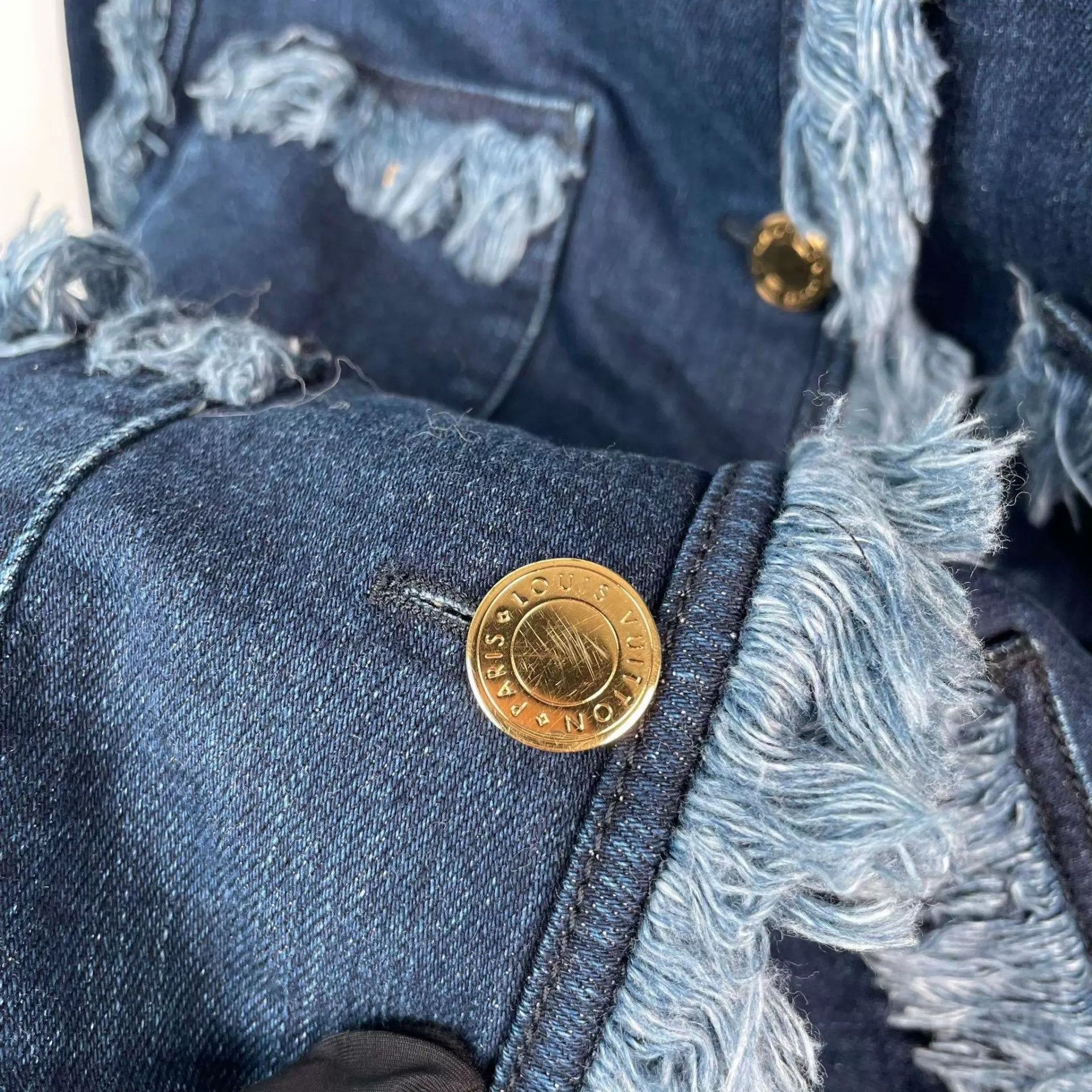 Louis Vuitton Louis Vuitton Runway Tassel Denim Jacket Blue 36 Size XS / US 0-2 / IT 36-38 - 7 Thumbnail