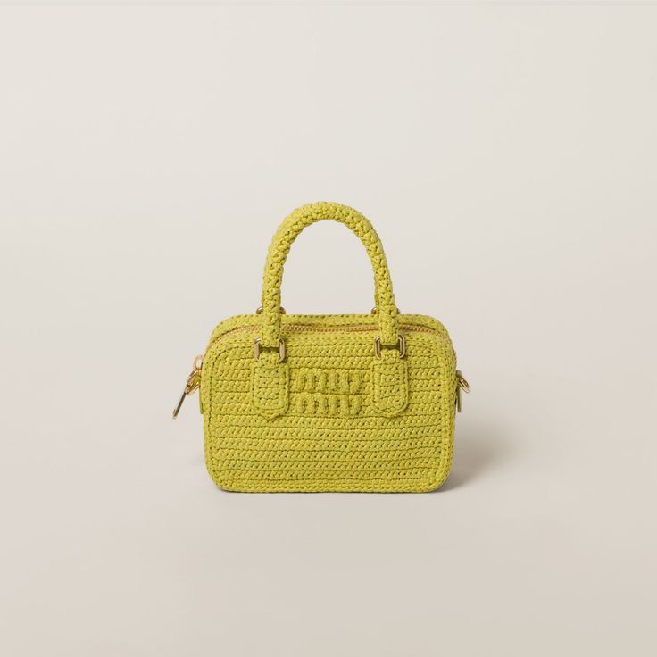 Miu Miu Miu Miu Arcadie Crochet top-handle bag Size ONE SIZE - 1 Thumbnail