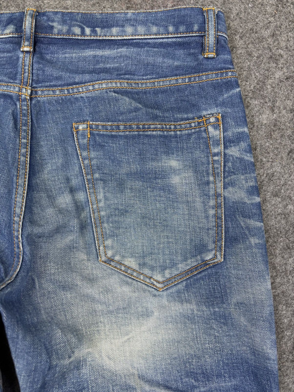 Japanese Brand 💥Insane Style💥fin&Sons Japan Smoky Fades Denim K6 Size US 34 / EU 50 - 9 Thumbnail