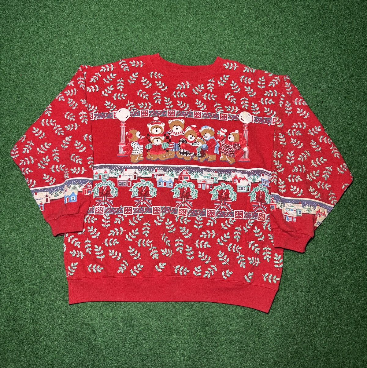 Vintage Vintage 80s 90s Christmas Retro Puff Red Sm Ugly Sweater Size S / US 4 / IT 40 - 1 Thumbnail