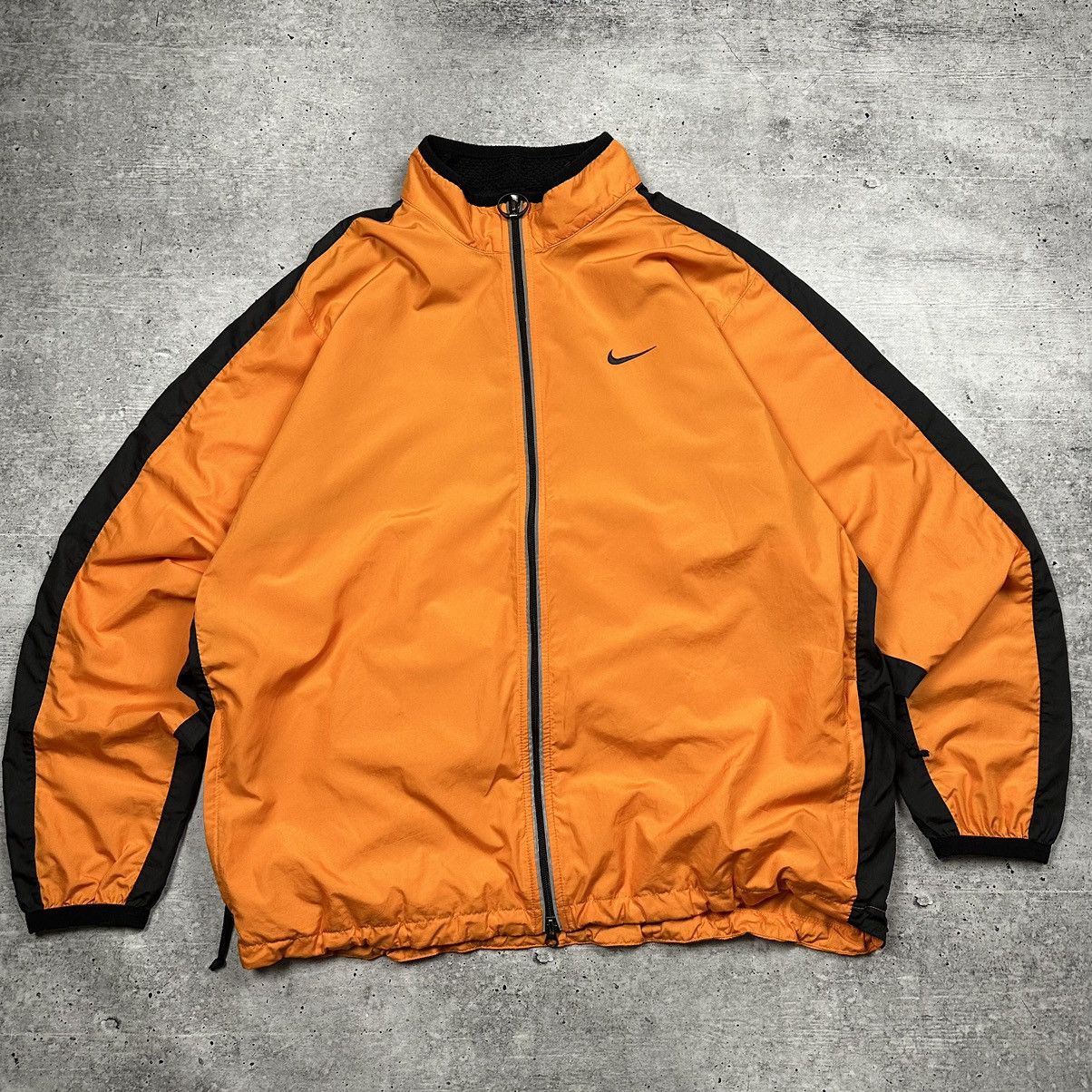 Vintage 90s Nike Zipper Track Jacket Swoosh Logo Clima Fit