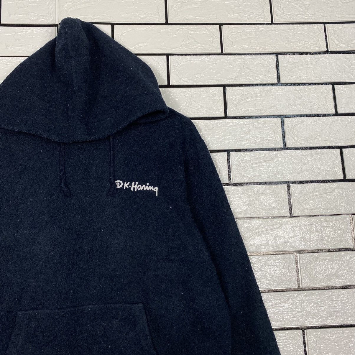 Japanese Brand 📌Pull Over Hoodie Keith Haring Big Logo Size US L / EU 52-54 / 3 - 7 Thumbnail
