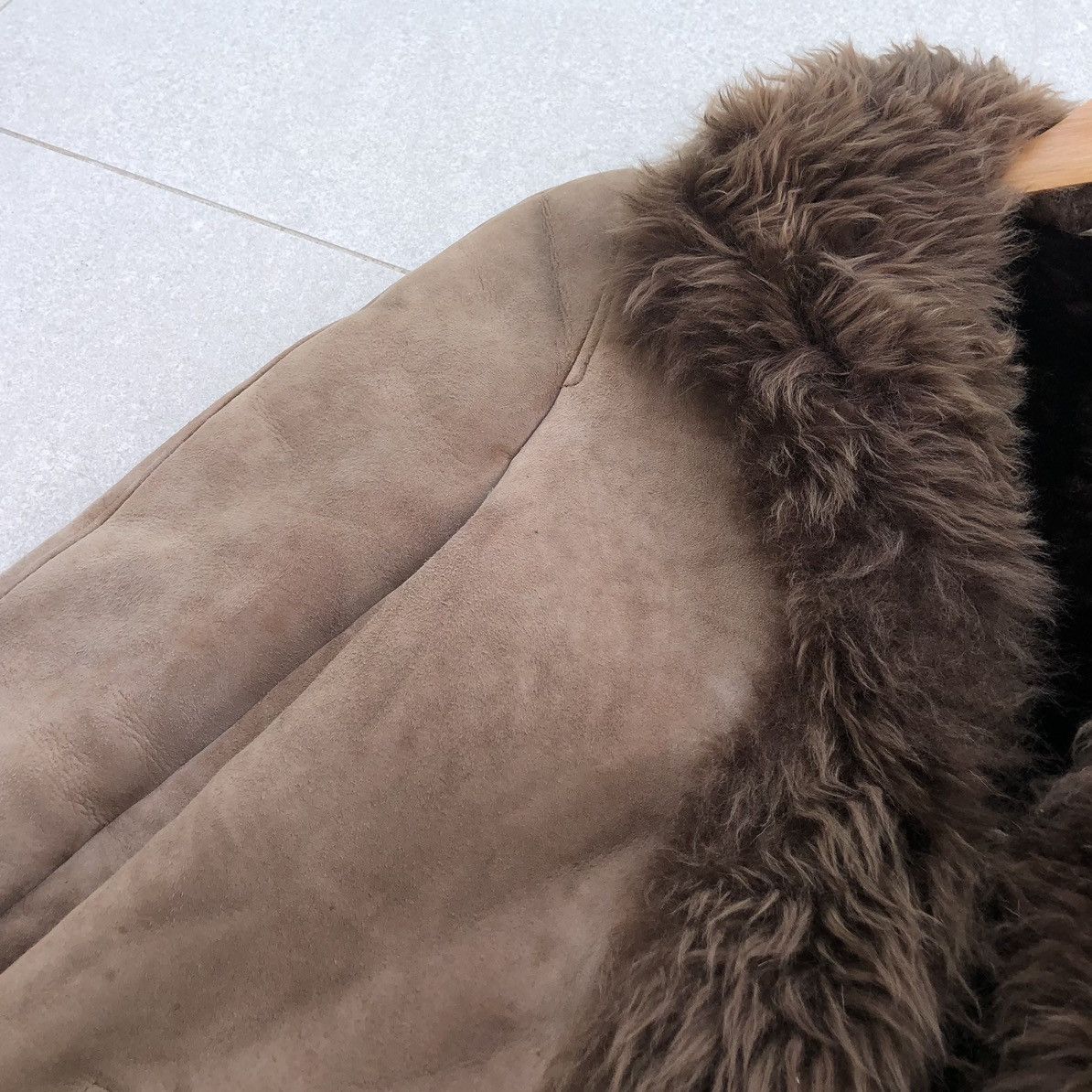 Genuine Leather S.A. ESPANAPIEL FAUX FUR & LEATHER SHERLING FASHION JACKET Size M / US 6-8 / IT 42-44 - 3 Thumbnail