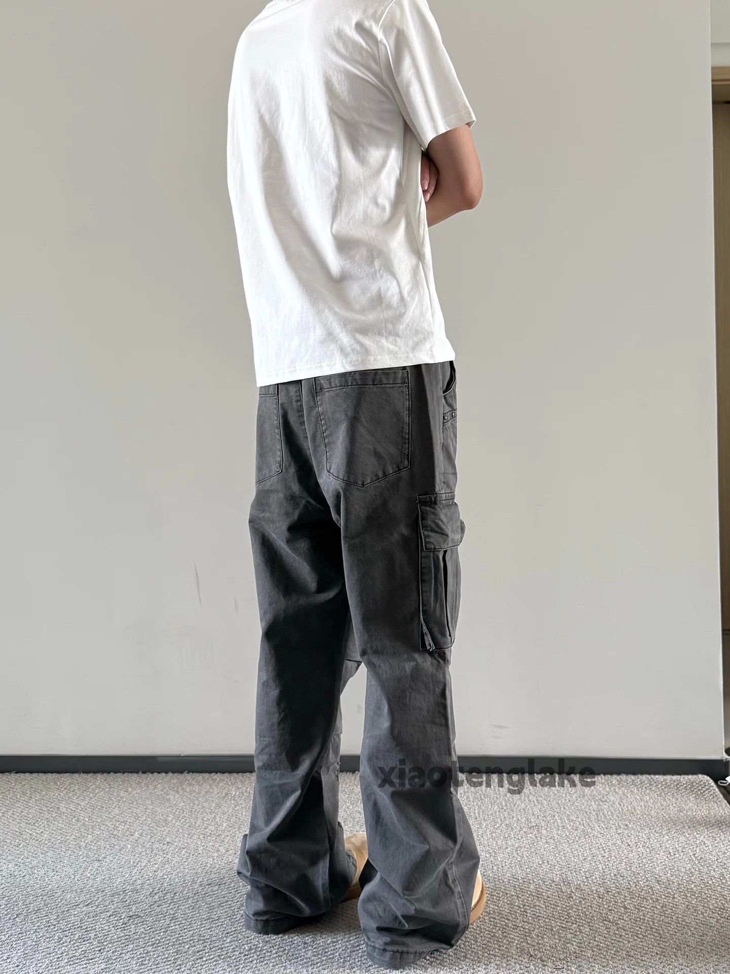Vintage Unisex outdoor utility loose punk faded utility cargo pants Size US 32 / EU 48 - 2 Thumbnail