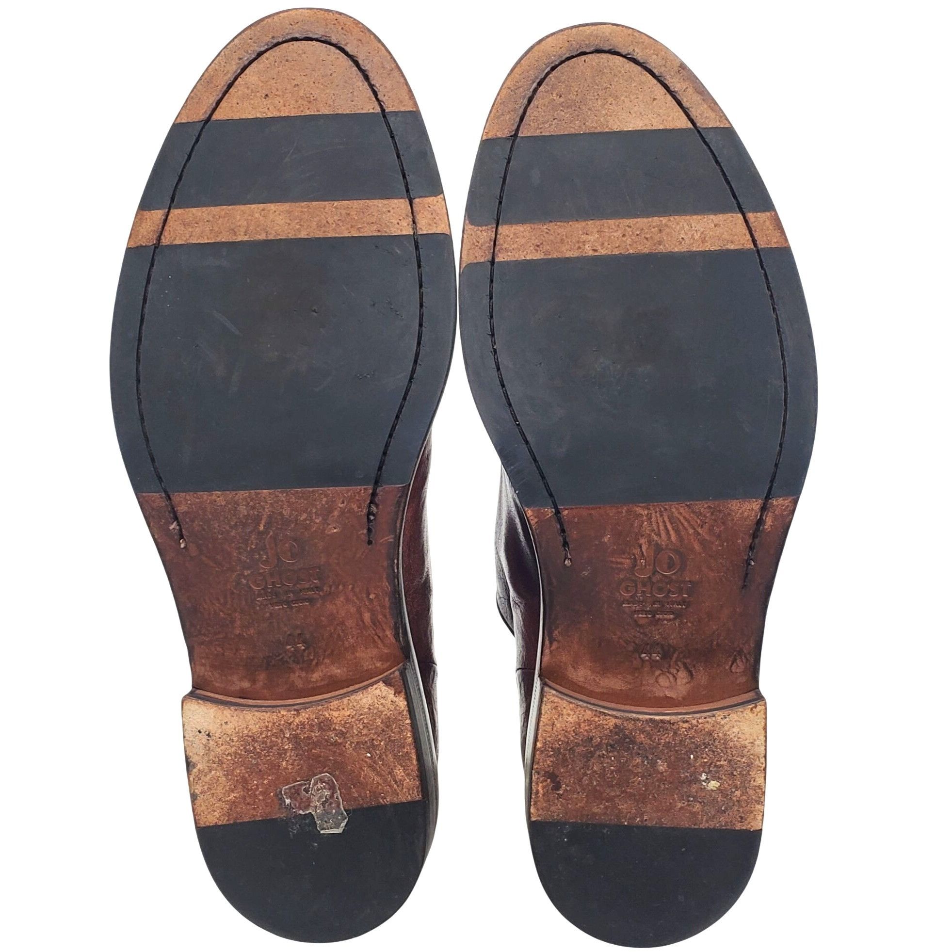Jo Ghost Italy Jo Ghost Men's size 11 Brown Leather Round Toe Oxford Size US 11 / EU 44 - 4 Thumbnail