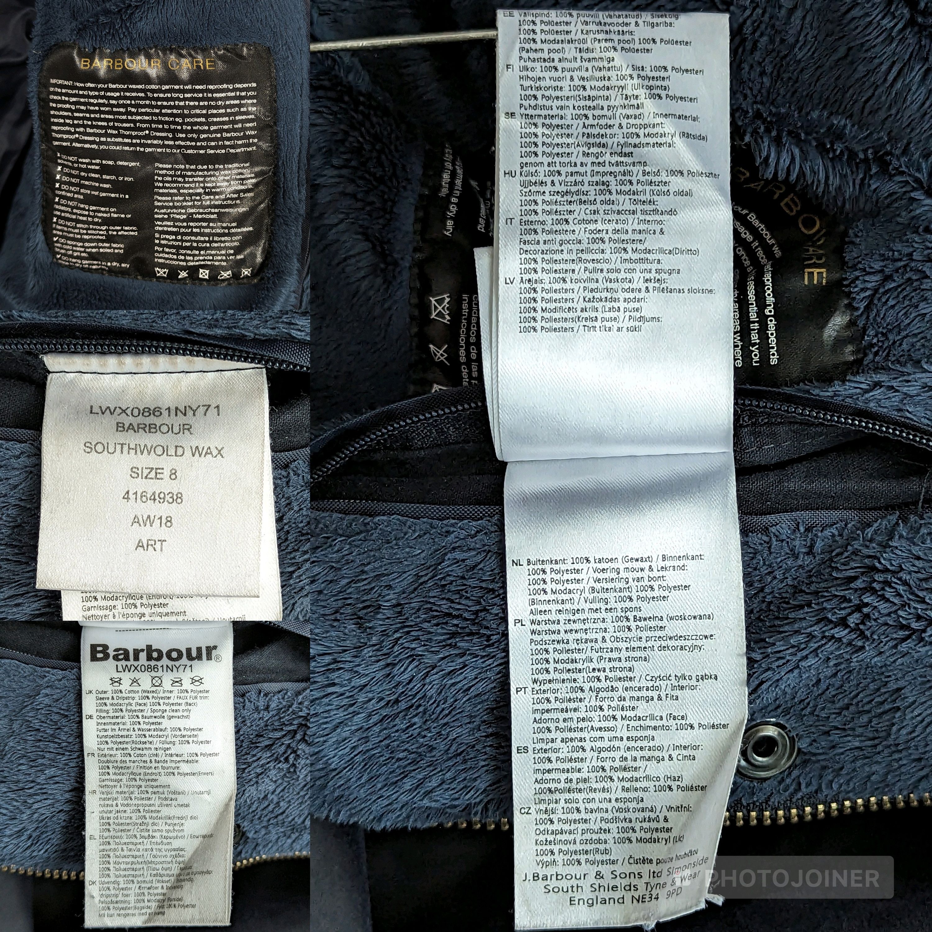 Barbour Barbour Southwold Wax Women's Jacket Waxed Cotton England Size S / US 4 / IT 40 - 22 Thumbnail