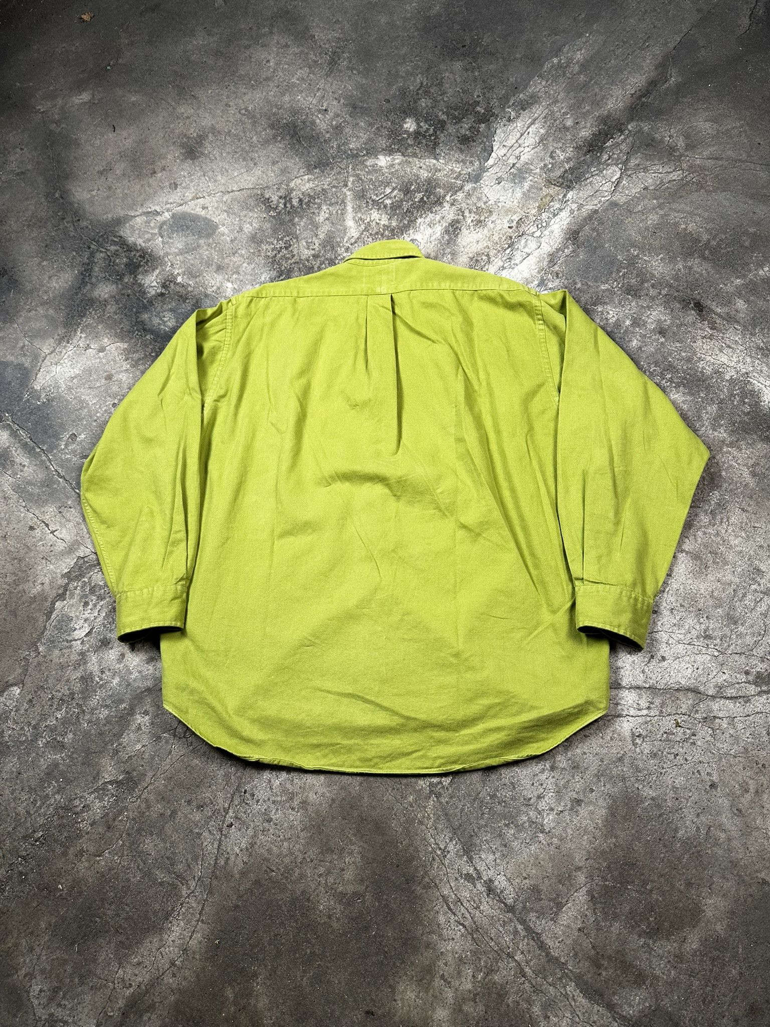 Burberry Vintage Thomas Burberry Green Button Up Shirt Size US L / EU 52-54 / 3 - 3 Thumbnail