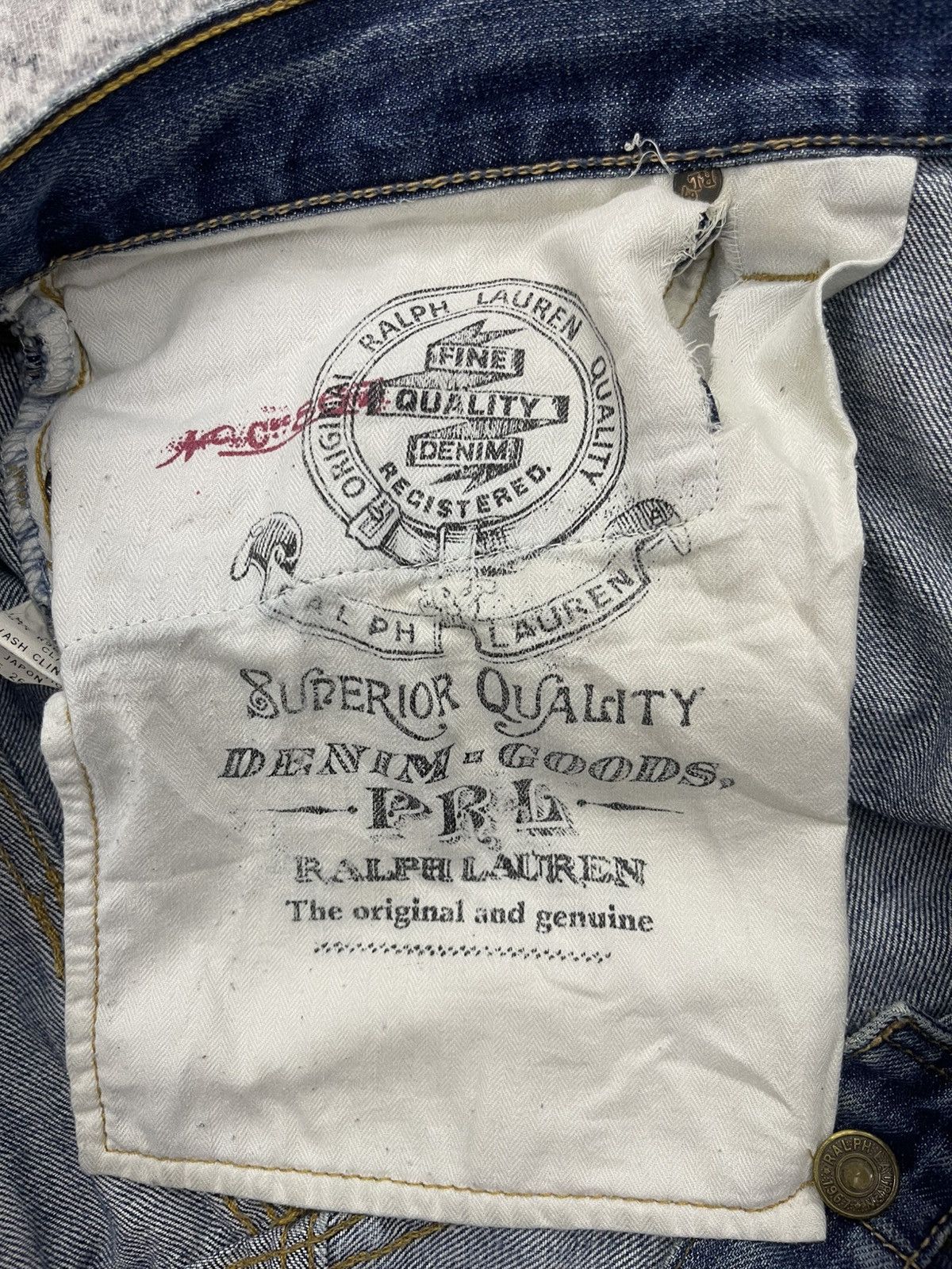 RRL Ralph Lauren Vintage Polo Ralph Lauren Baggy Distressed Denim Size US 36 / EU 52 - 15 Thumbnail