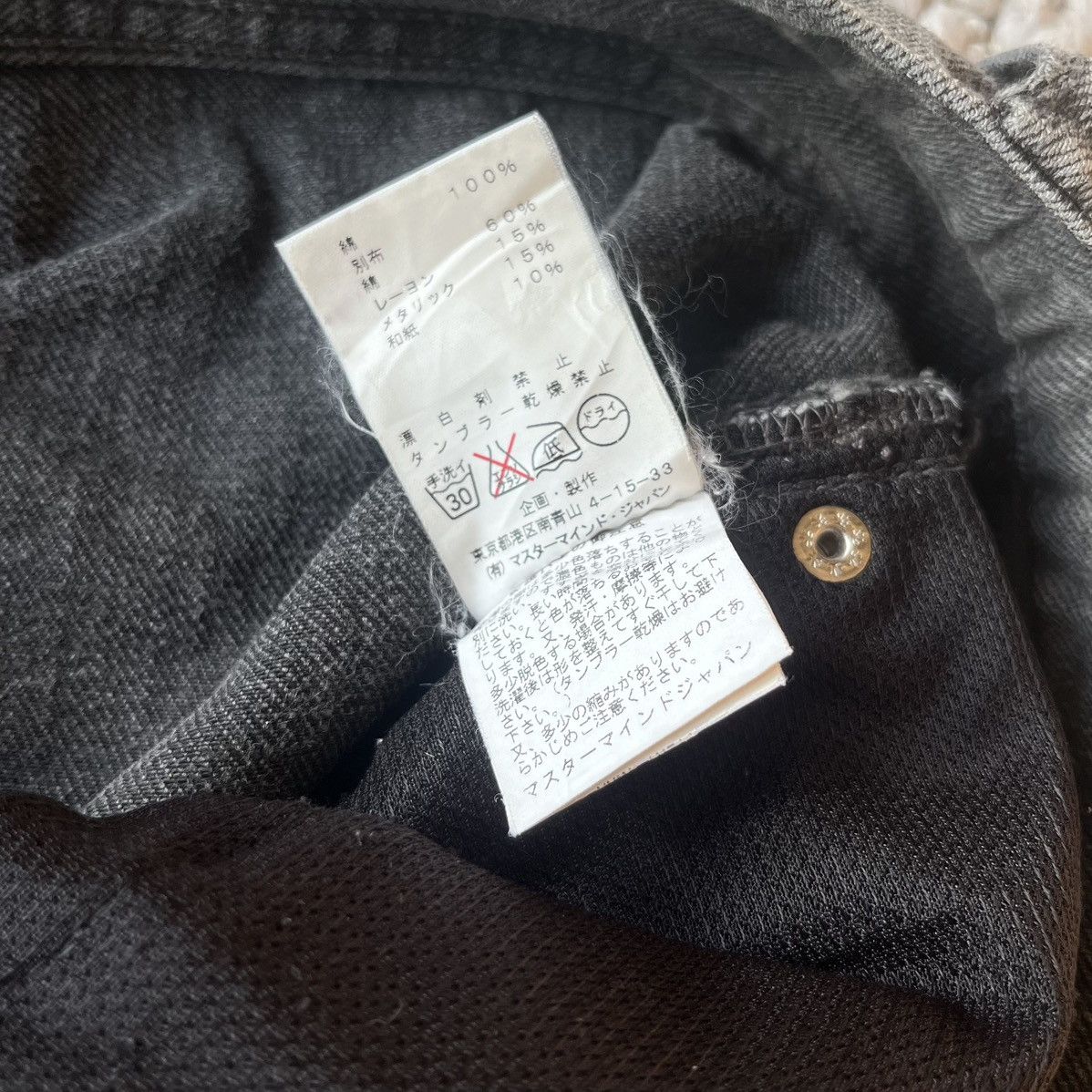 Mastermind Japan Mastermind Japan AW11 swarovski encrusted skull patch denim Size US 34 / EU 50 - 8 Thumbnail