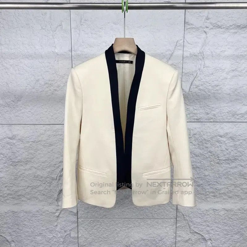Balmain Balmain Men's White Cotton Jacket . Size US M / EU 48-50 / 2 - 1 Thumbnail