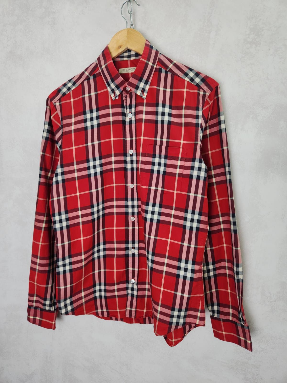 Burberry Burberry Checkered Red Shirt Size US M / EU 48-50 / 2 - 2 Thumbnail