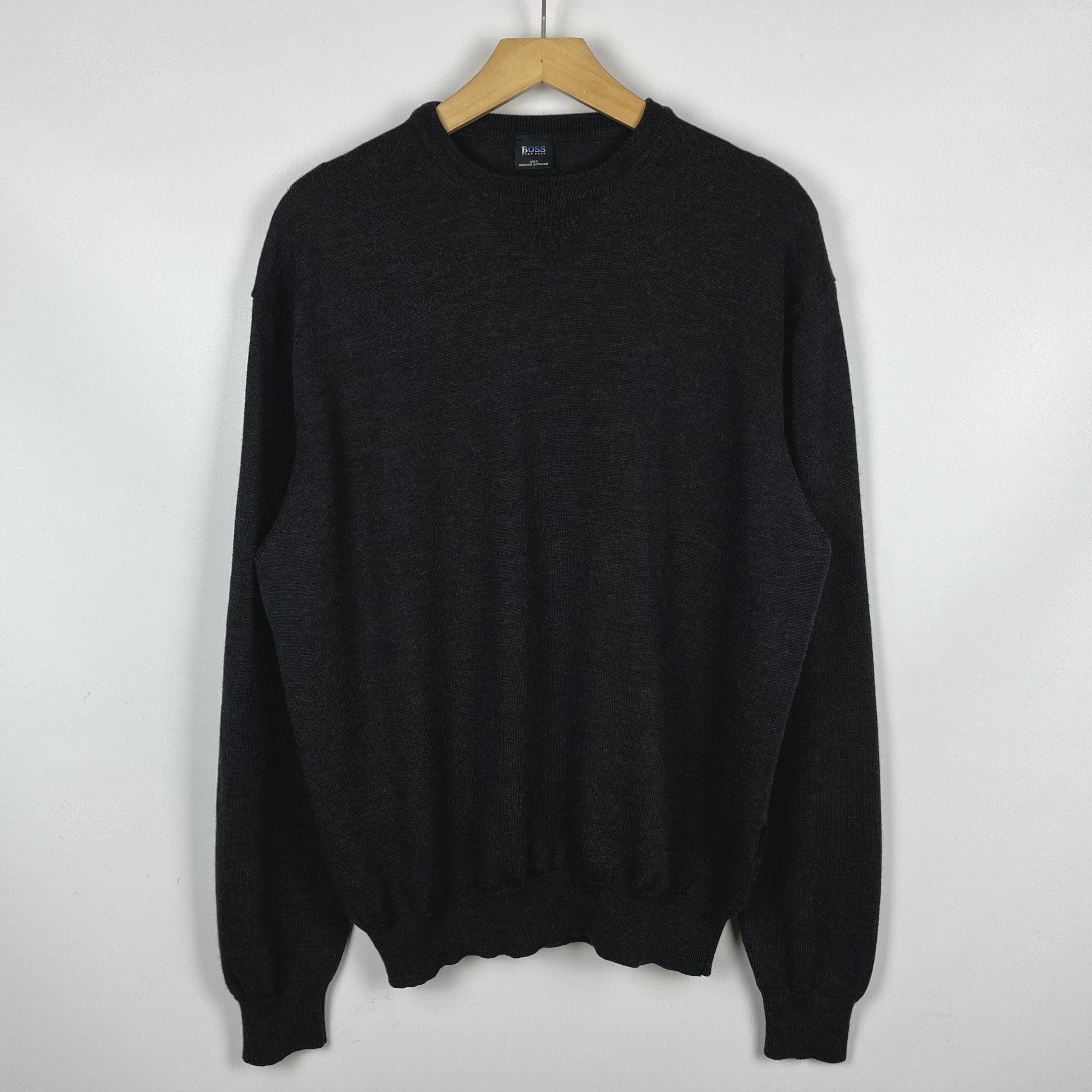 Hugo Boss Hugo Boss Merino Wool Crewneck Sweater Size US M / EU 48-50 / 2 - 1 Thumbnail