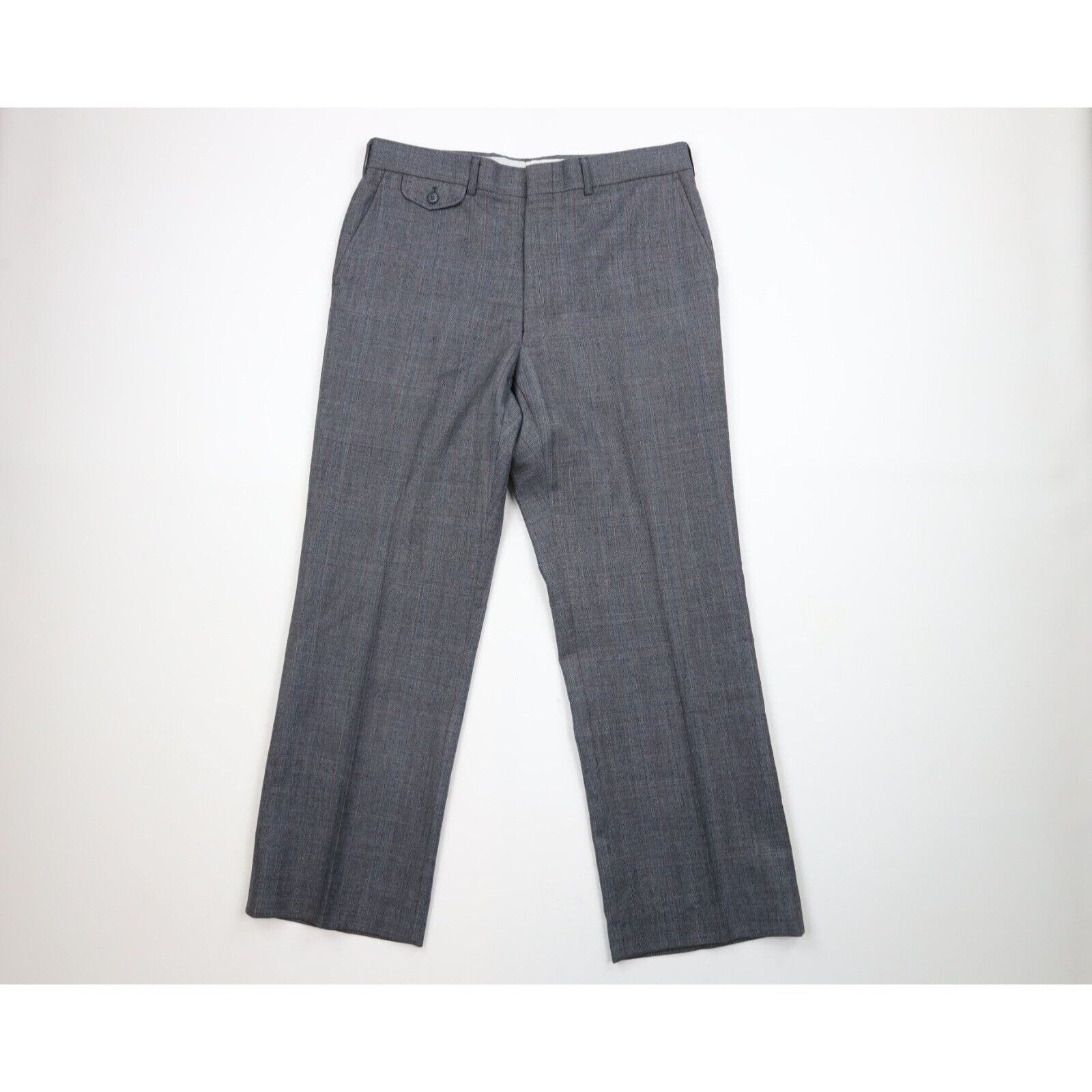 Vintage Vintage 70s Streetwear 2 Piece Wool Plaid Suit Wedding Size 40R - 9 Thumbnail