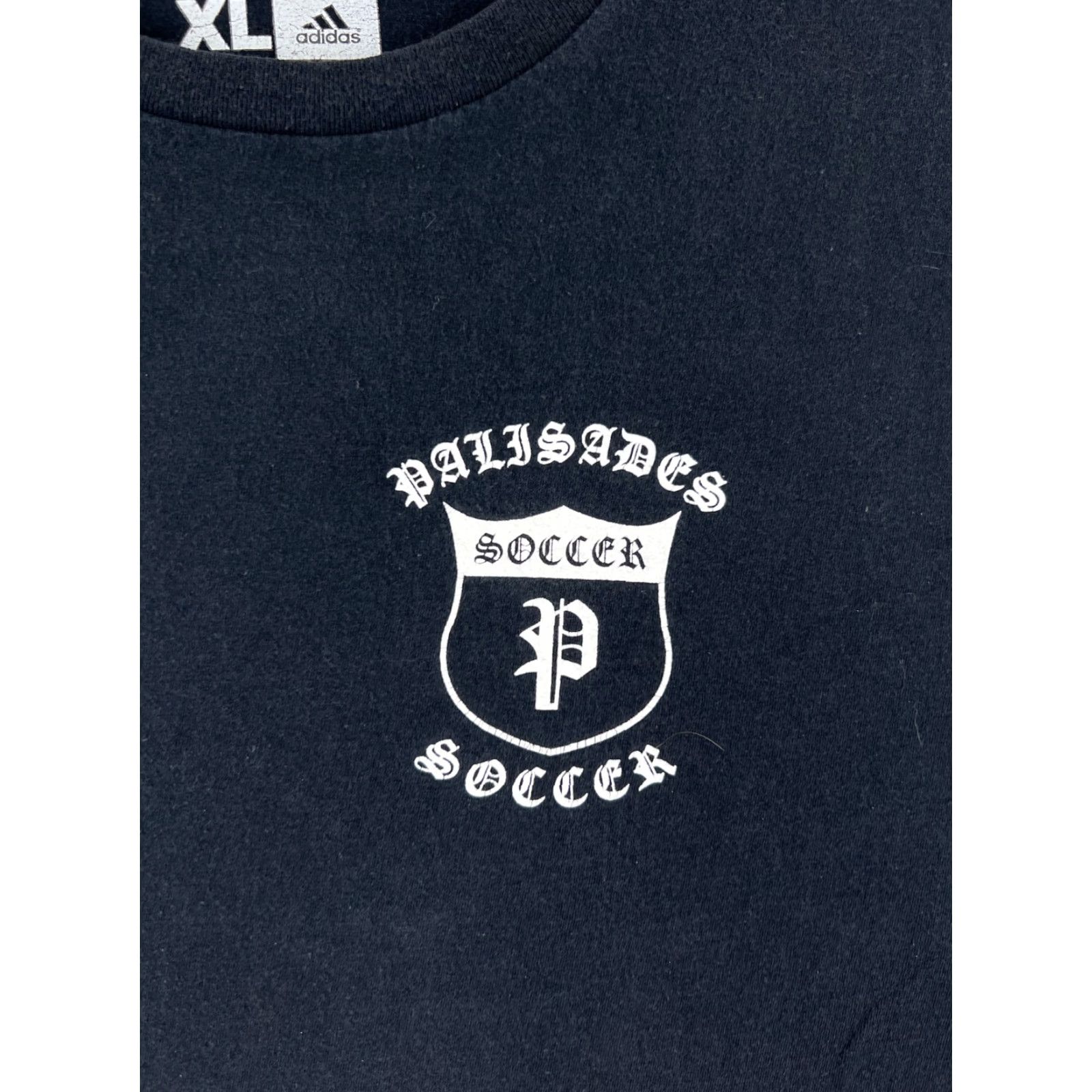 Adidas Adidas Shirt Mens XL Black Palisades Soccer Short Sleeve Crew Neck Mens T-Shirt Size US XL / EU 56 / 4 - 3 Thumbnail