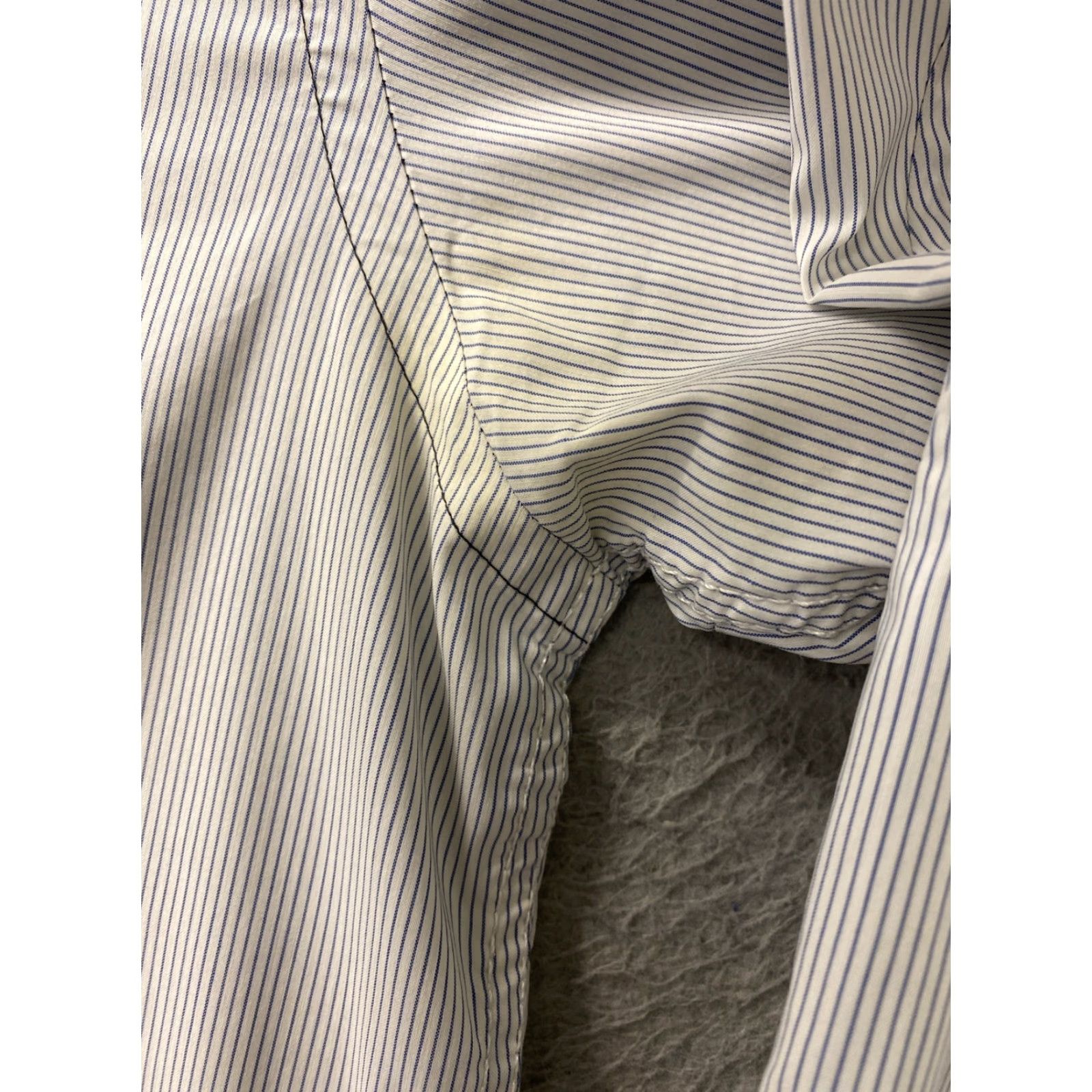 G-Star G-Star Raw Men's Plaid Button-Up Shirt Long Sleeve Casual 82-87 M Gray Stripes Size US M / EU 48-50 / 2 - 6 Thumbnail