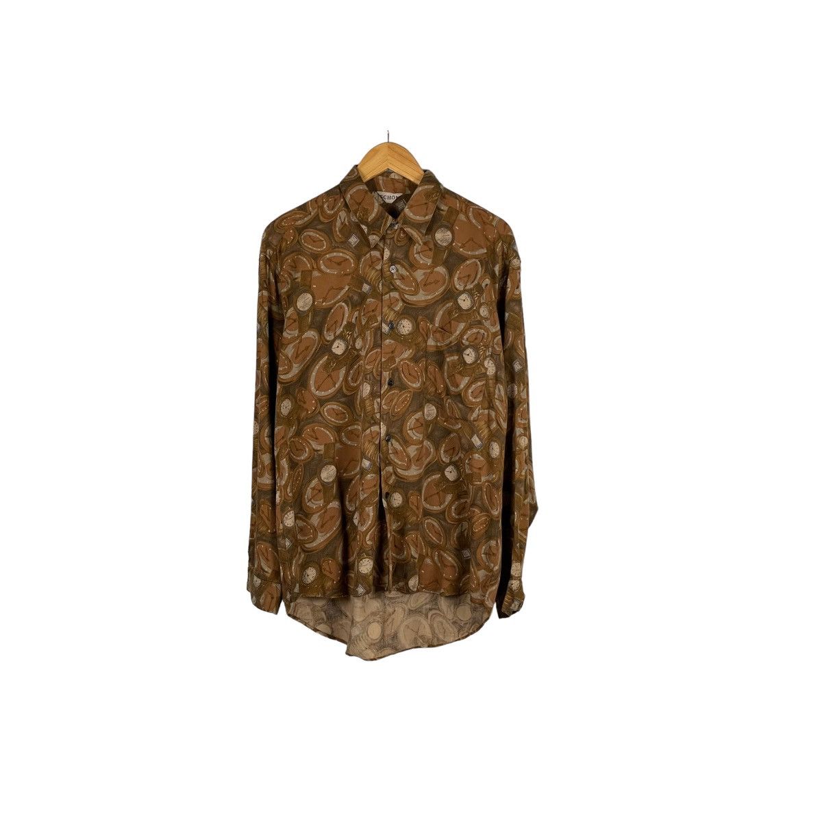 Mila Schon Vintage Schon AOP Clocks Long Sleeve Shirt Size US M / EU 48-50 / 2 - 1 Thumbnail