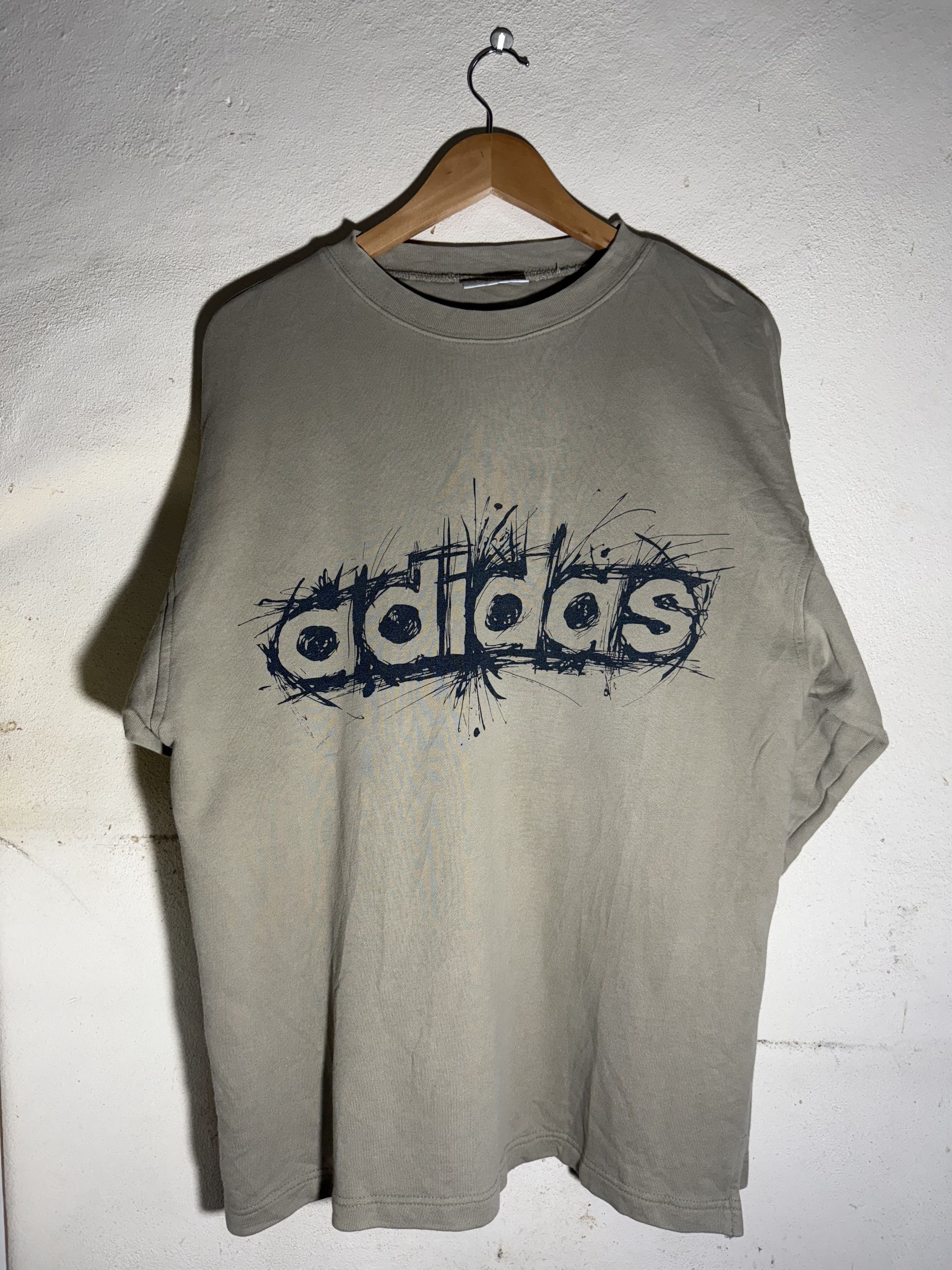 Adidas Vintage Adidas Trefoil Graphic Tee – AOP Front Back Size US L / EU 52-54 / 3 - 2 Thumbnail