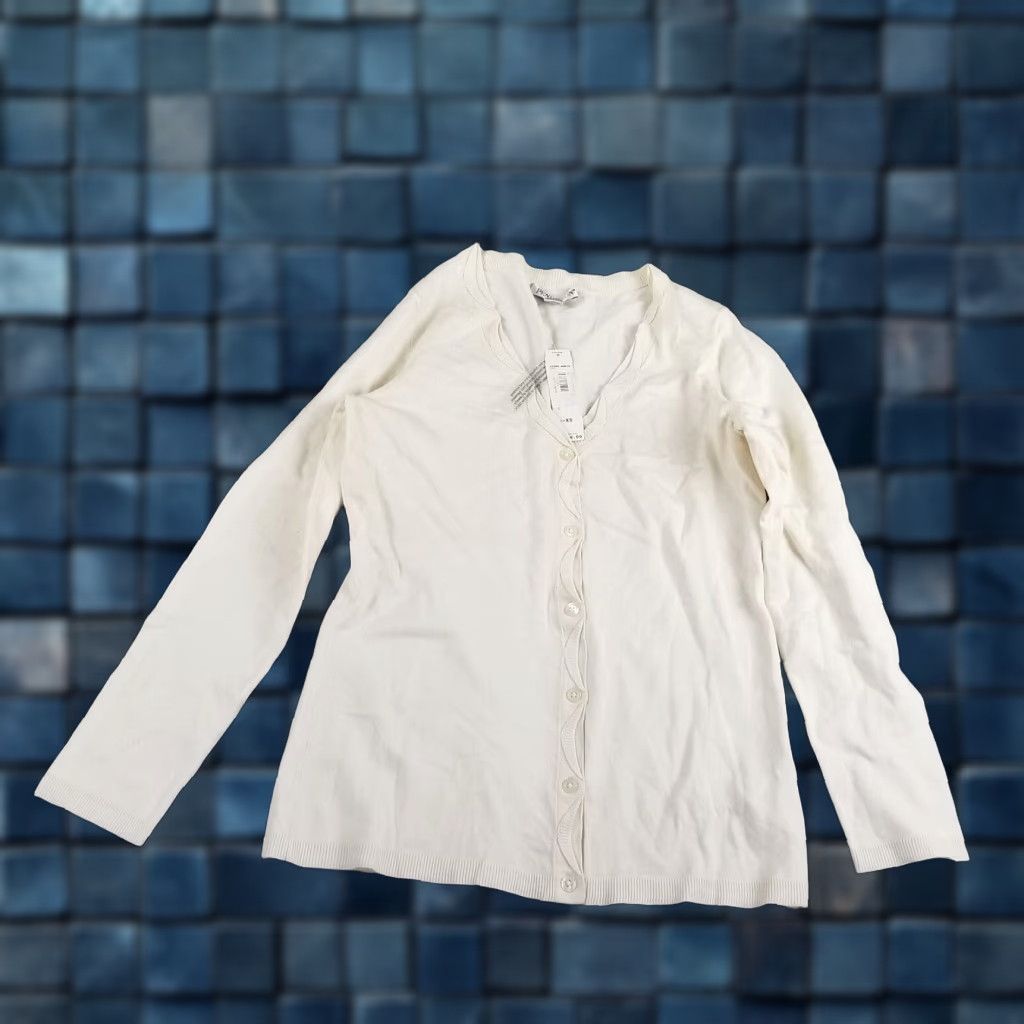 Pendleton Vintage Pendleton Silk Blend Cardigan Sweater Women XS Ivory Knit Autumn Nautical Business Size XS / US 0-2 / IT 36-38 - 1 Thumbnail