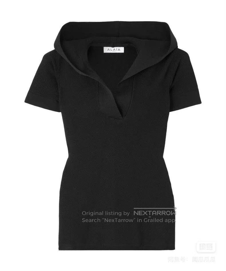 Alaia Alaia Women's short-sleeved hooded top Size S / US 4 / IT 40 - 4 Thumbnail