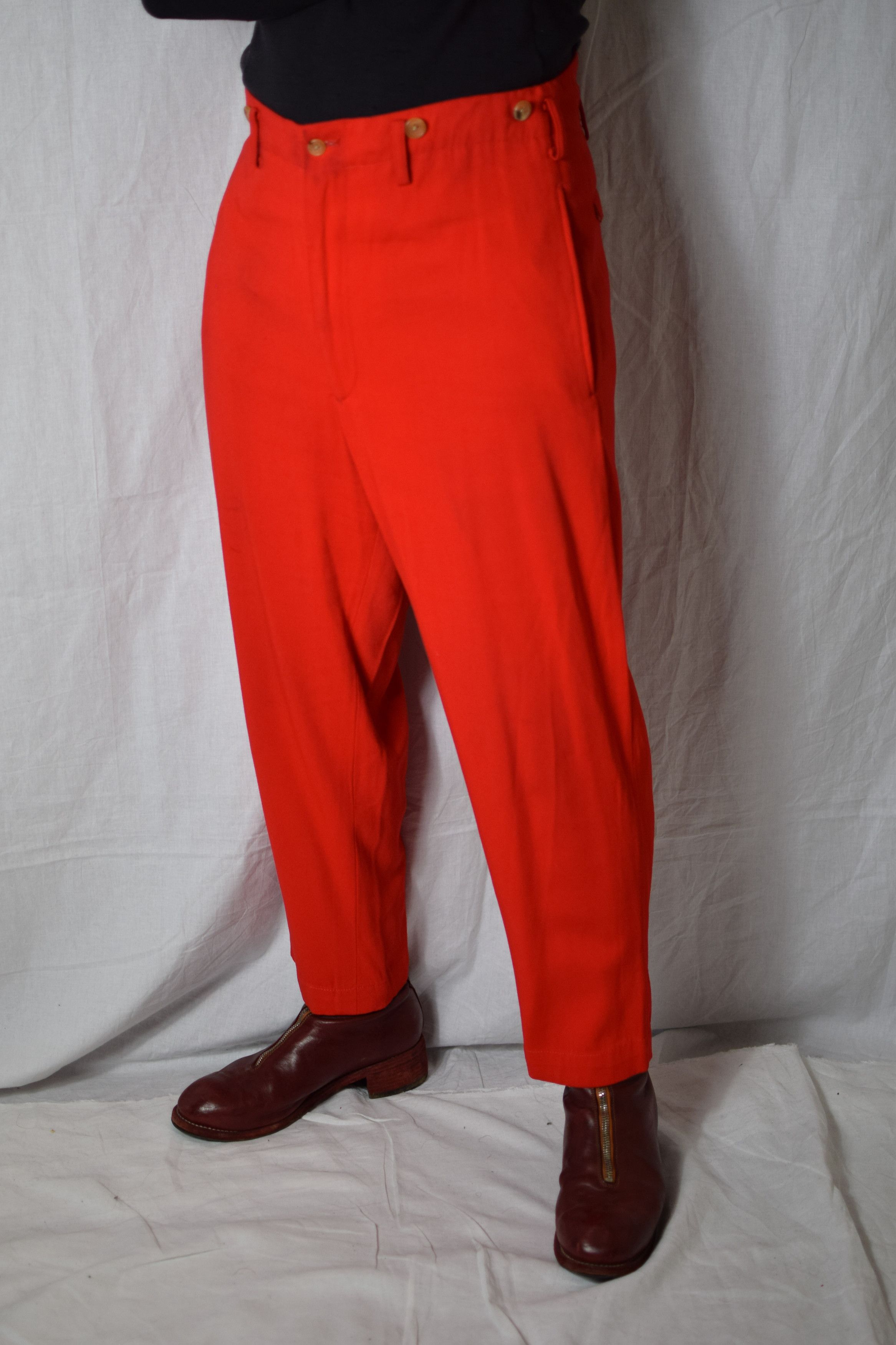 Yohji Yamamoto YYPH Archive 80's Red Pants Size US 32 / EU 48 - 4 Thumbnail