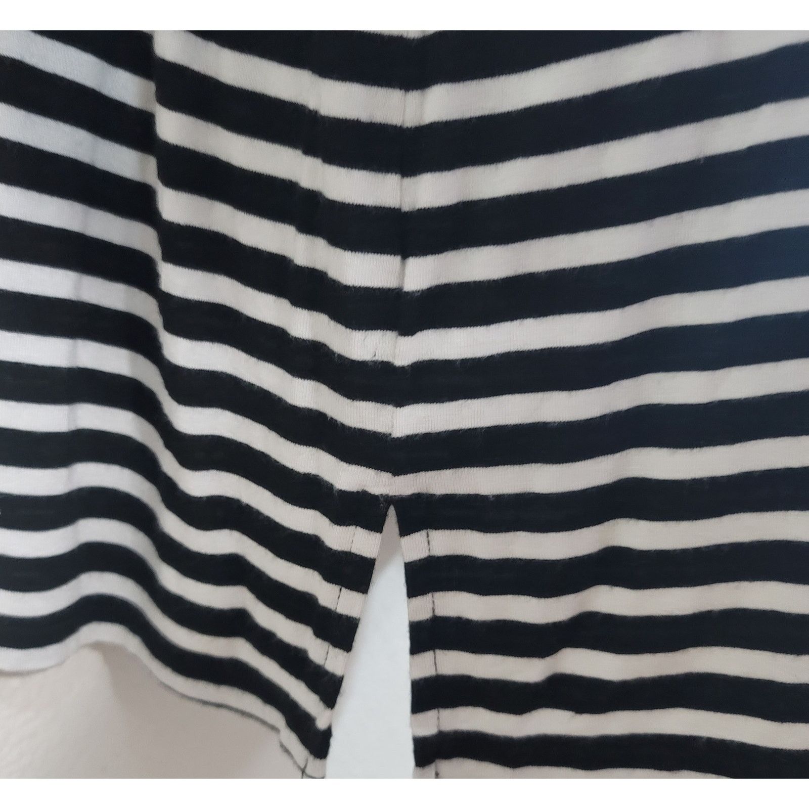 Luxe Luxe Black White Striped Long Sleeve Top XXL Lightweight Size XXL / US 16-18 / IT 52-54 - 6 Thumbnail