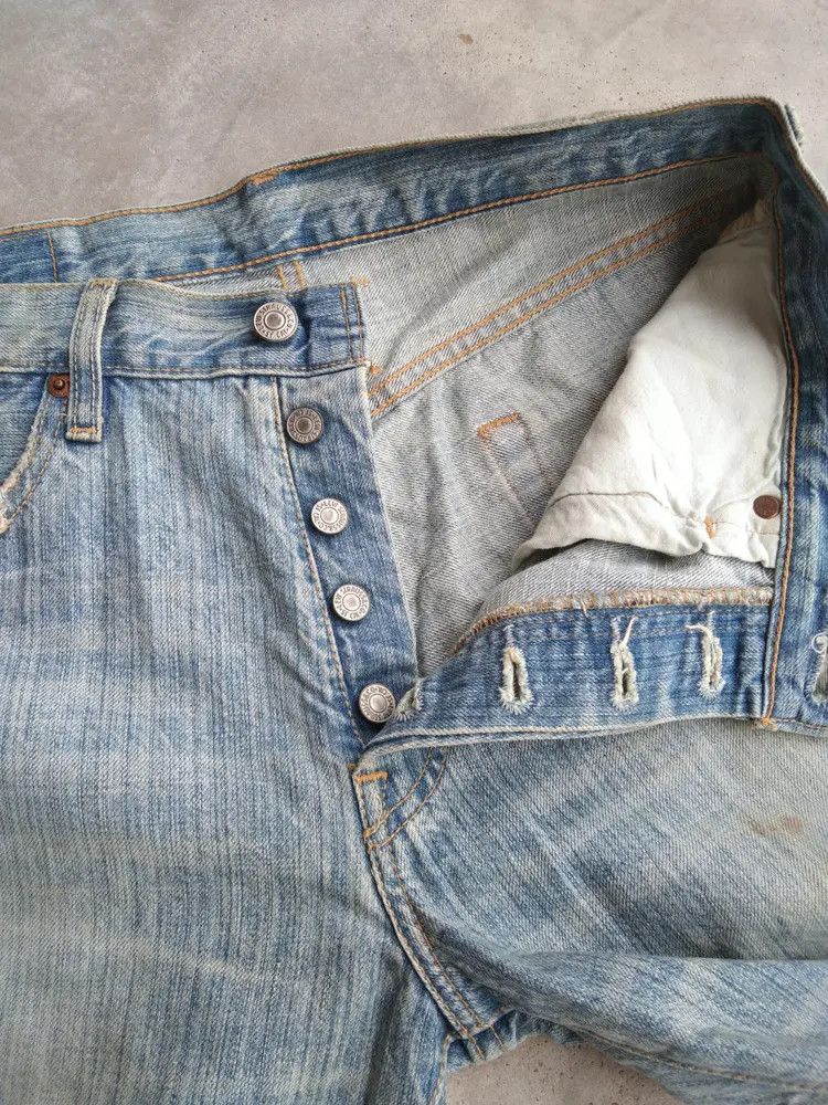 Levi's Vintage Levi's 501 Rusty Wash Distressed Jeans 30x32 Size US 30 / EU 46 - 8 Thumbnail
