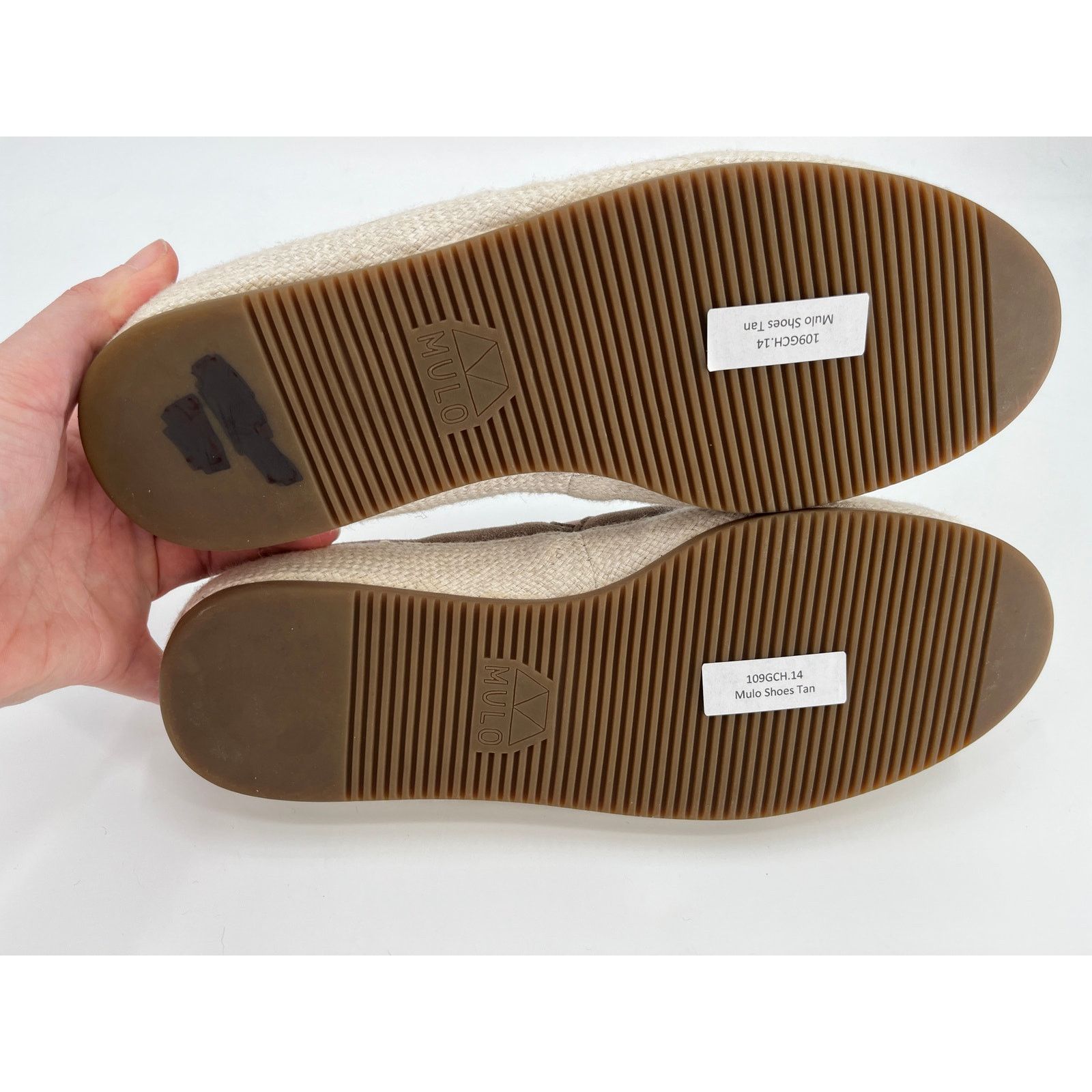 MULO Mulo Men's Suede Espadrilles Slip On Shoes Sz 8 Tan Size US 8 / EU 41 - 8 Thumbnail