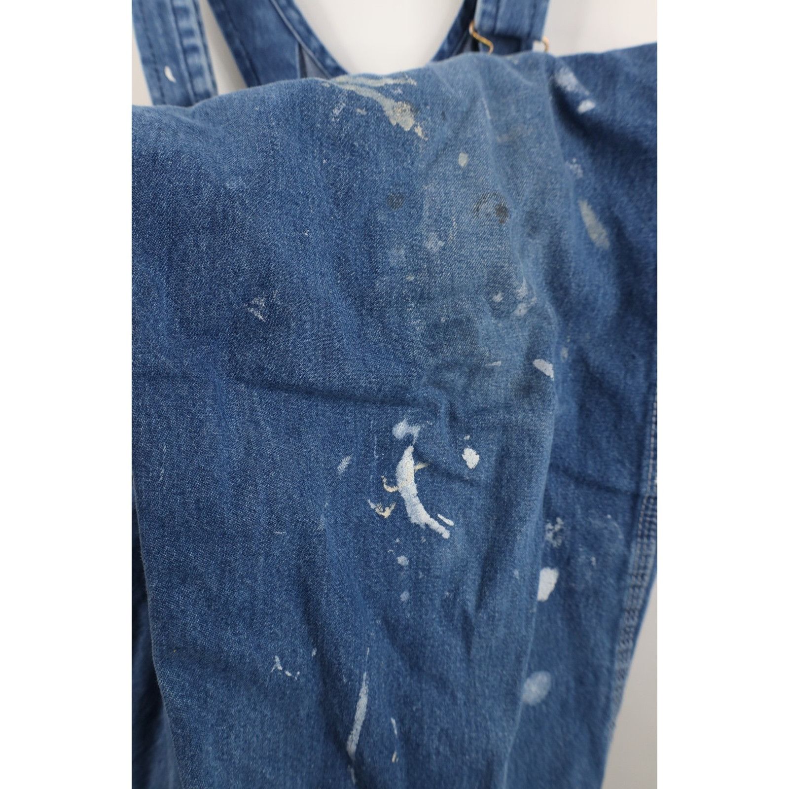 Vintage Vintage 90s Streetwear Thrashed Wide Leg Denim Overalls Size US 42 / EU 58 - 12 Thumbnail