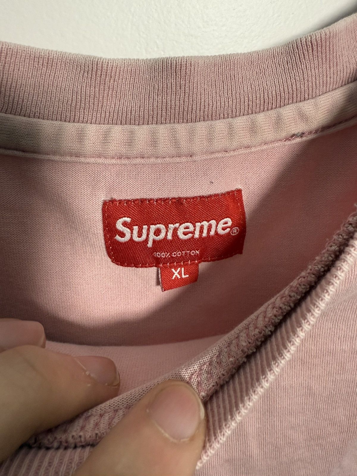 Supreme Supreme Overdyed Tee Pink XL Size US XL / EU 56 / 4 - 3 Thumbnail