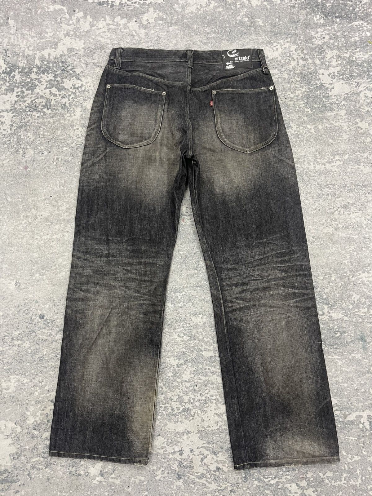 Nitraid 💥Baggy💥Nitraid Japan Sturdy Hip Hop Denim s22 Size US 33 - 17 Thumbnail