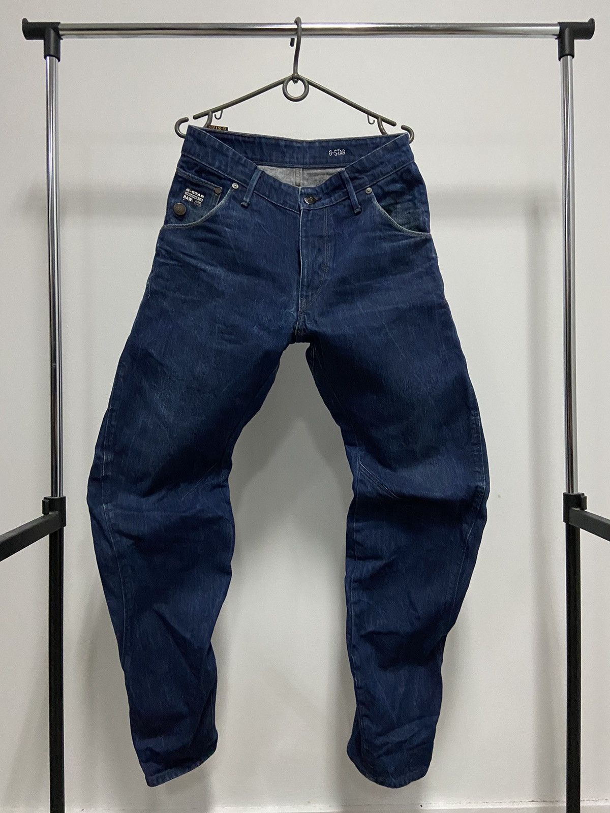 G-Star × Vintage G-Star Raw jeans Denim Pants big logo GS01 Size US 31 - 3 Thumbnail