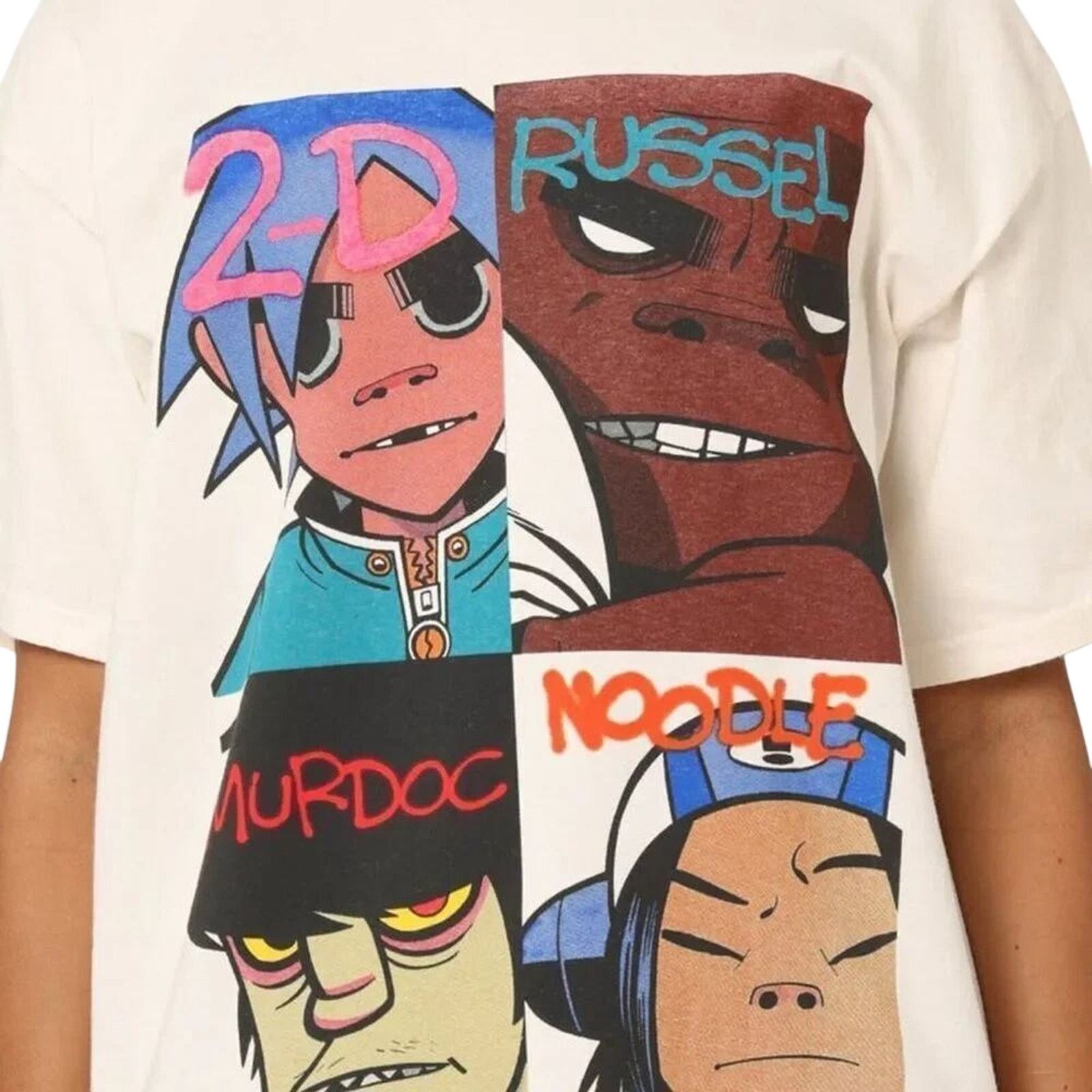 Other PACIFIC Gorillaz Face Grid T-shirt Tee in Cream Size XL Size US XL / EU 56 / 4 - 7 Thumbnail