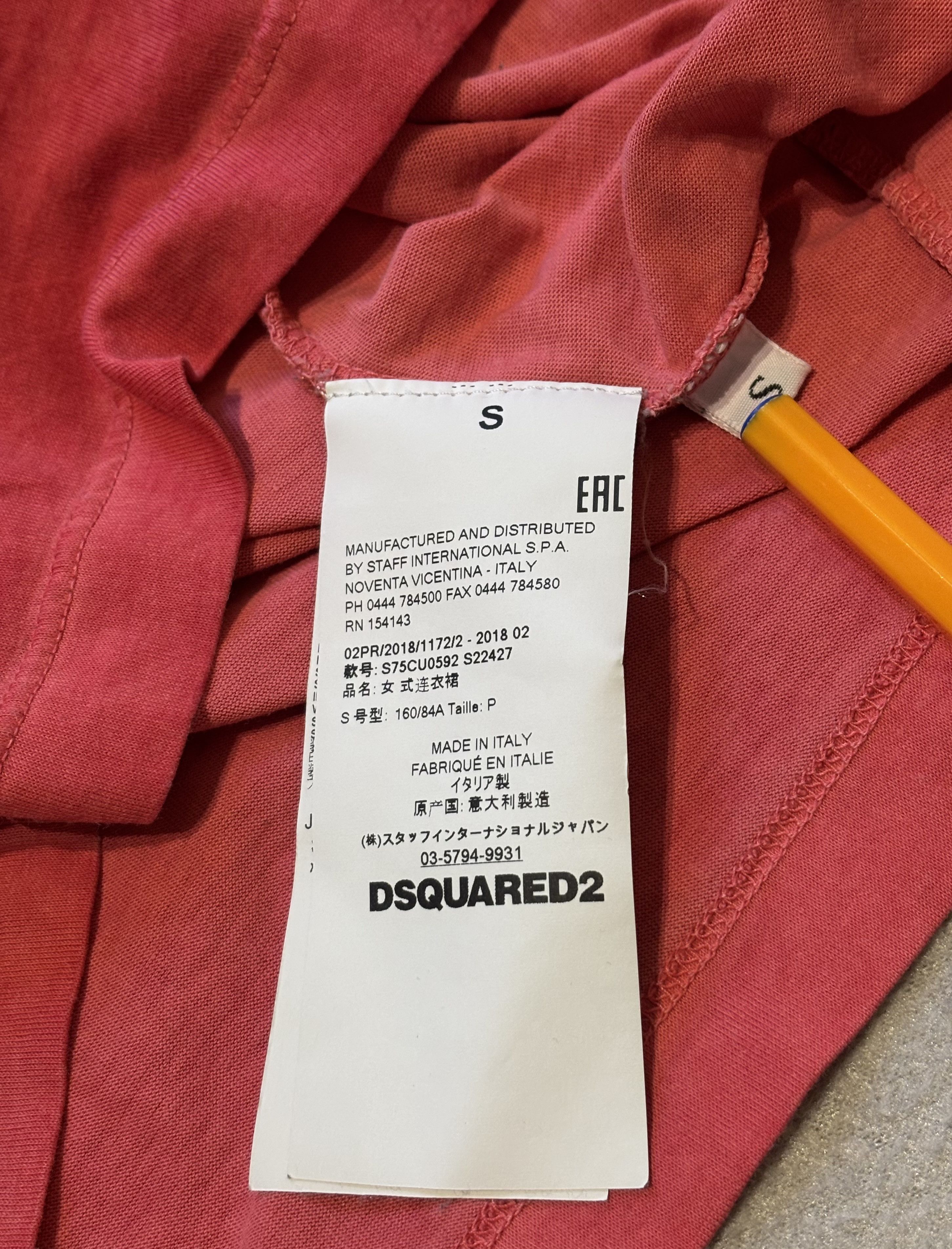 Dsquared2 Dsquared2 Red T-shirt Size S Size S / US 4 / IT 40 - 14 Thumbnail