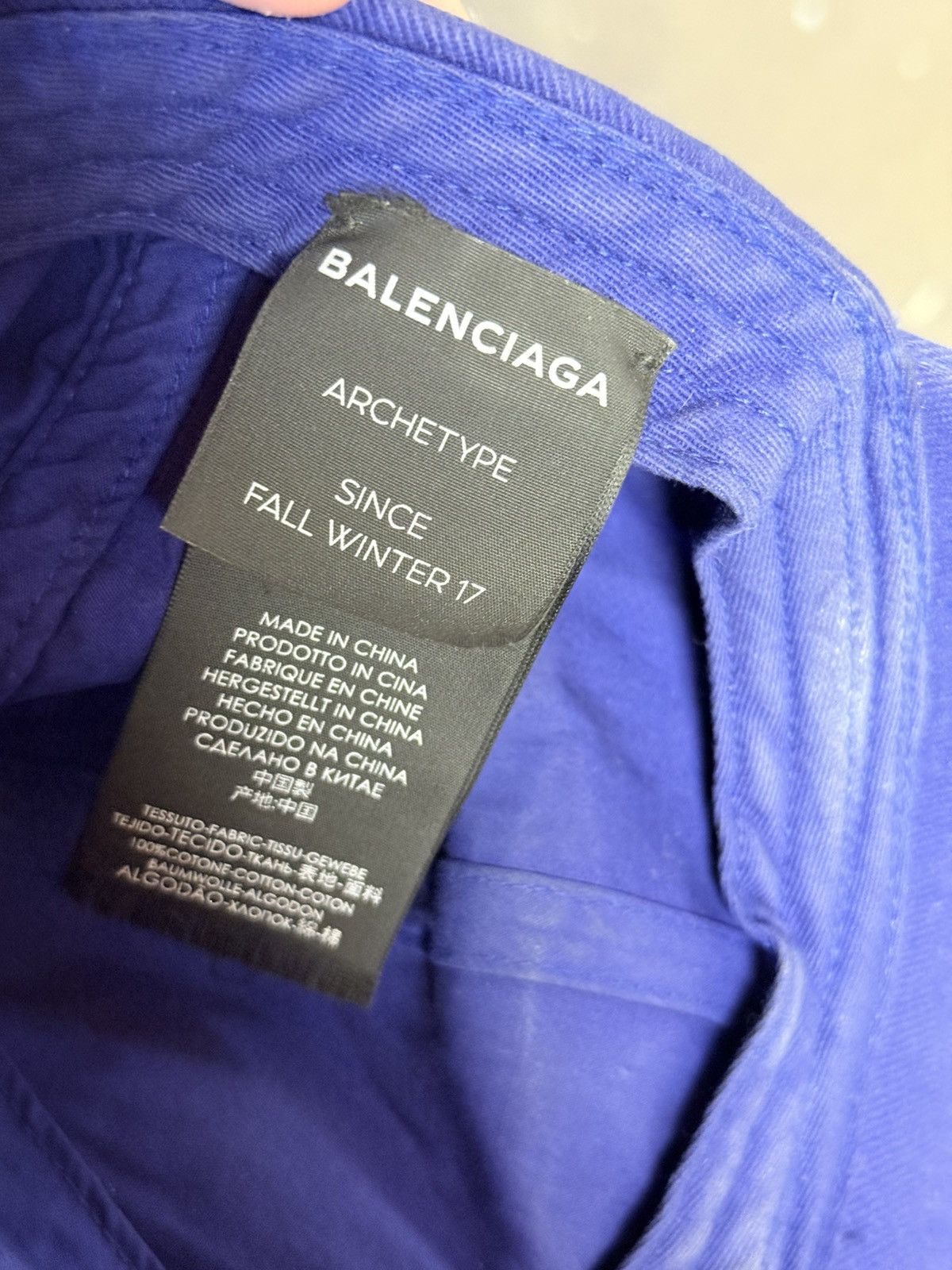 Balenciaga Balenciaga Campaign Blue Hat Size ONE SIZE - 5 Thumbnail