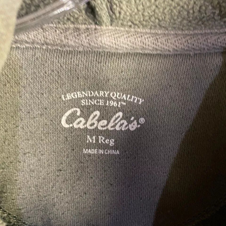 Cabelas Cabela's Hoodie Men's Medium Regular Pullover Distressed Size US M / EU 48-50 / 2 - 2 Thumbnail
