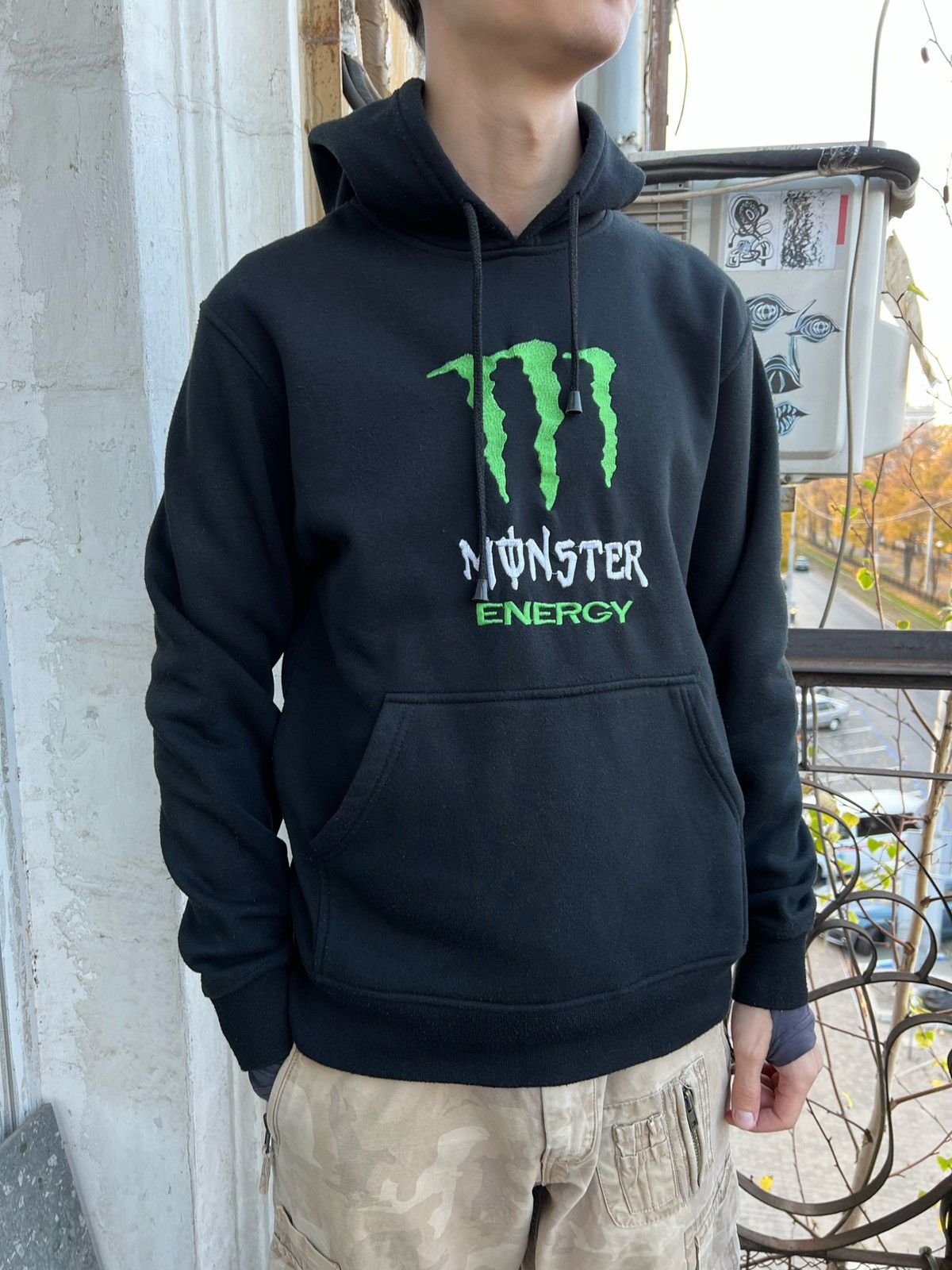 MONSTER ENERGY ZIP UP HOODED SWEATSHIRT SIZE 2XL K102-1007