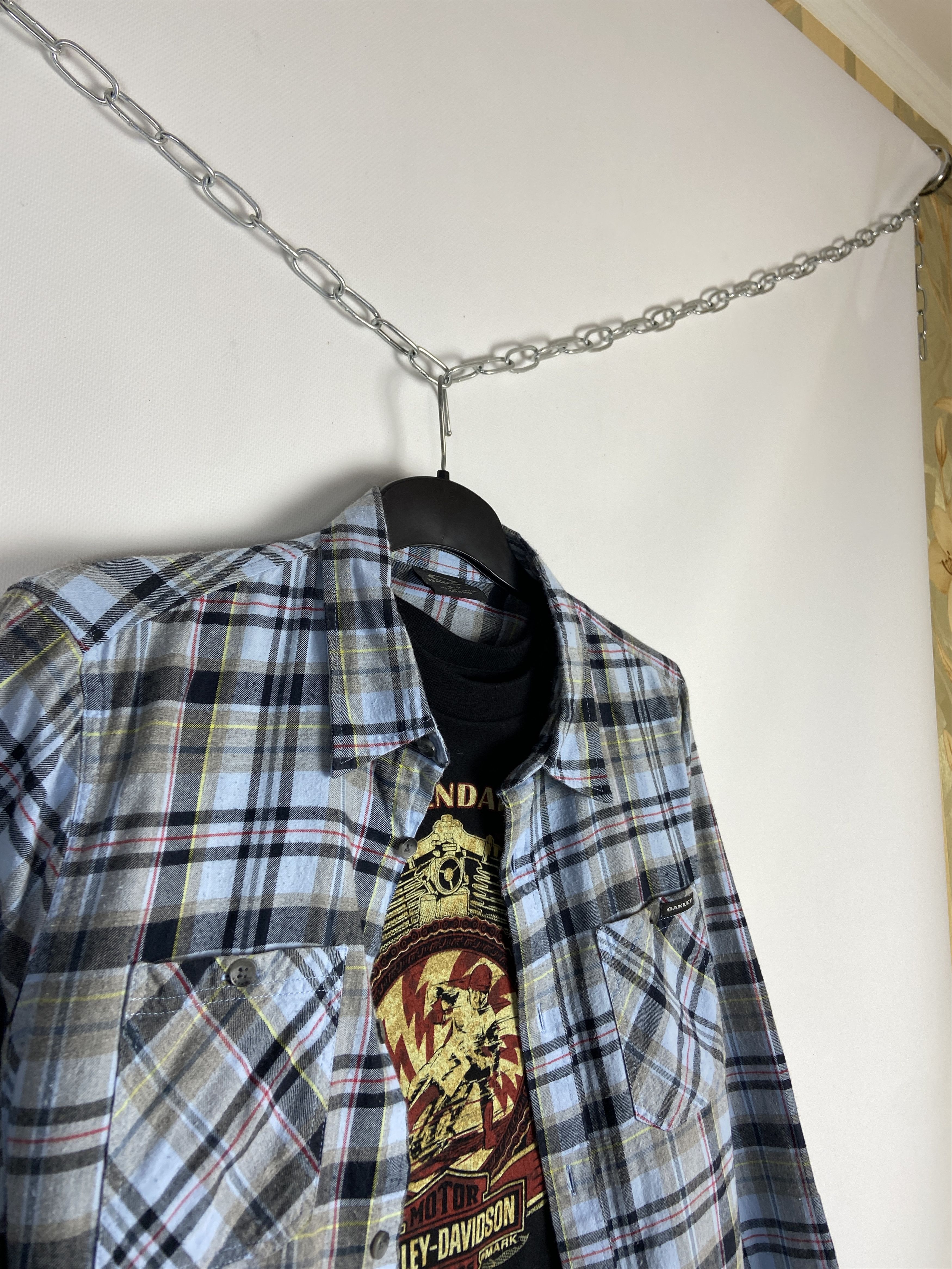 Oakley × Vintage Oakley Flannel Shirt Button Up Size US S / EU 44-46 / 1 - 4 Thumbnail