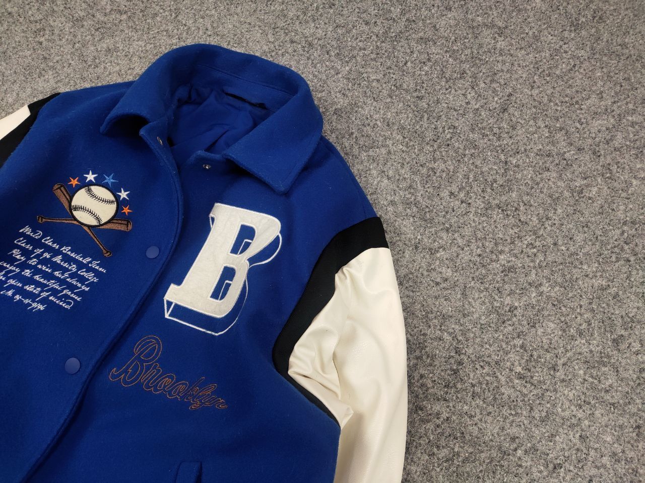 Vintage Vintage Varsity Bomber Letterman Brooklyn Jacket USA Style Size US S / EU 44-46 / 1 - 4 Thumbnail