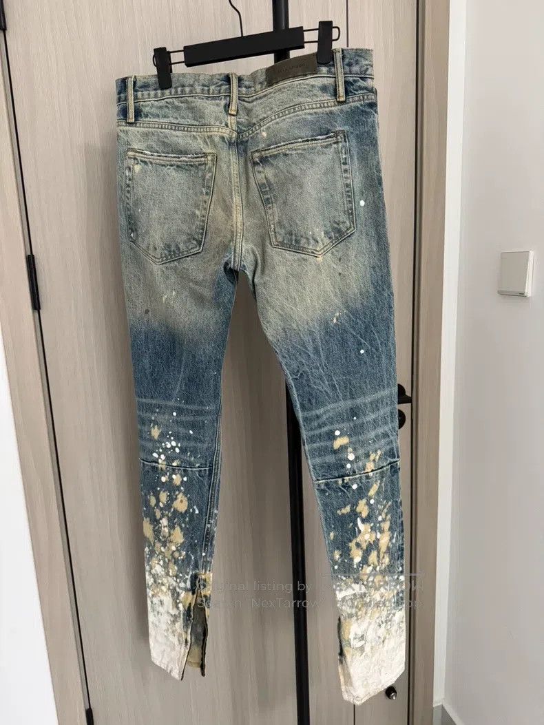 Fear of God Fear of God Blue splash ink jeans Size US 32 / EU 48 - 3 Thumbnail